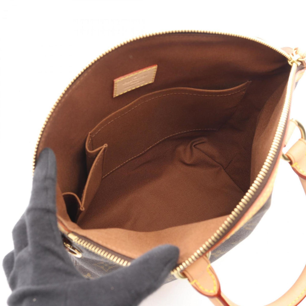 Louis Vuitton Brown Monogram Coated Canvas Leather Handbag