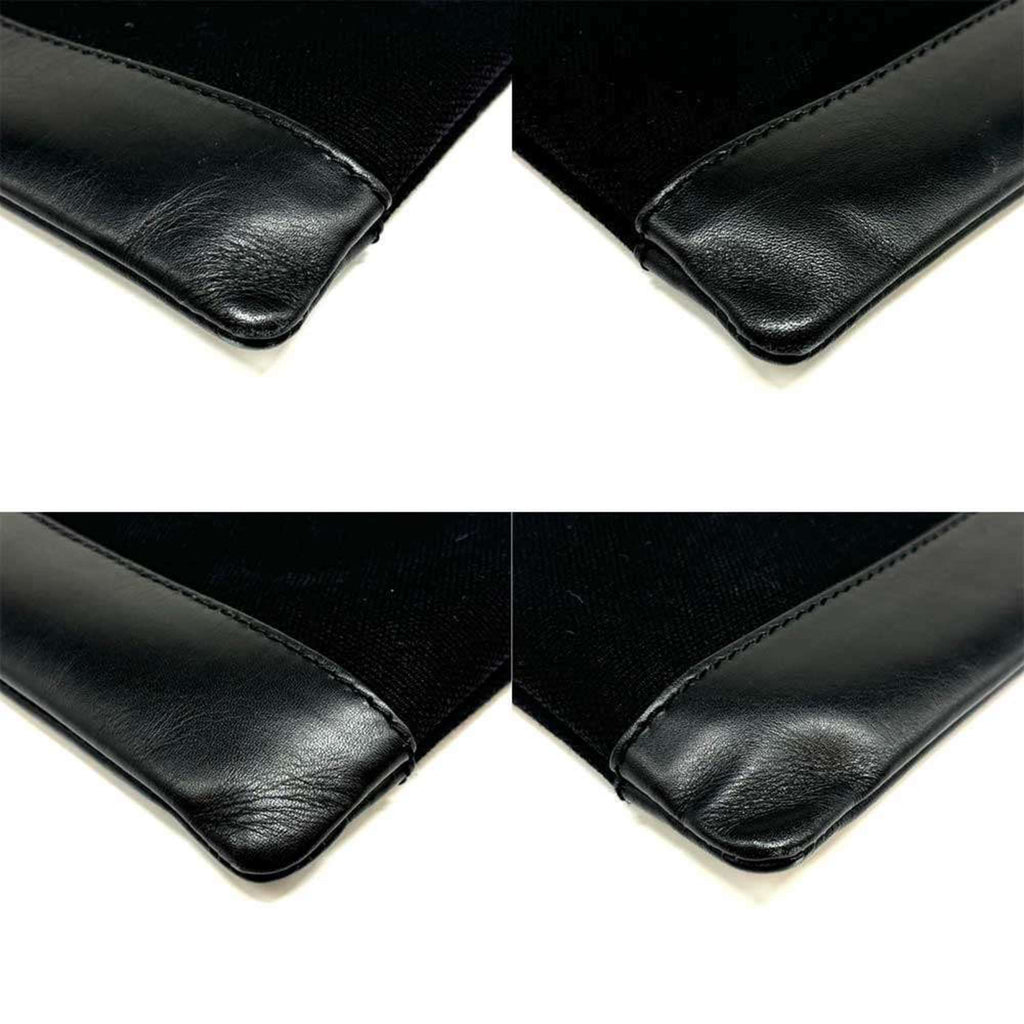 Balenciaga Black Canvas Clutch