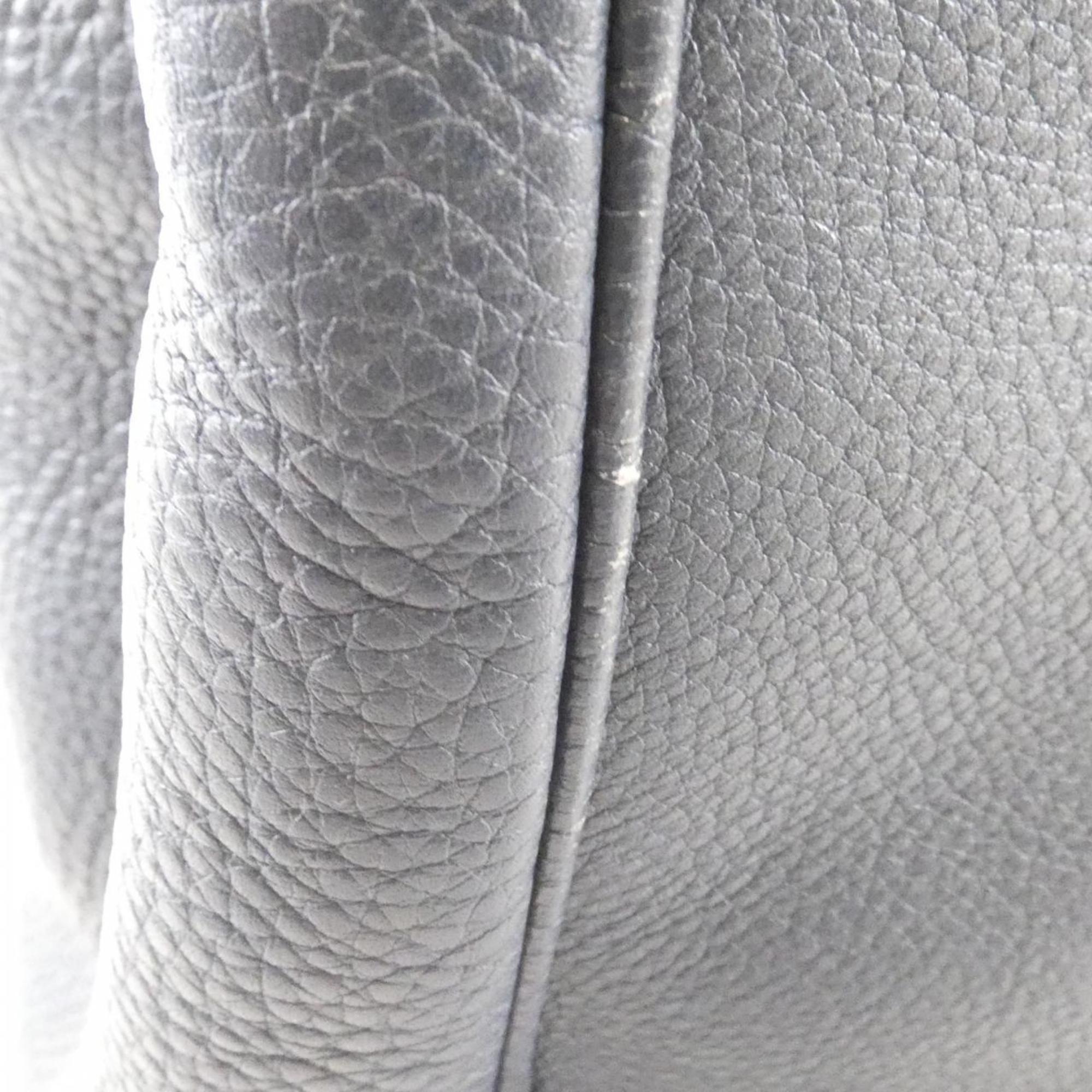 Gucci Dark Blue Leather Handbag (Pre-Owned)