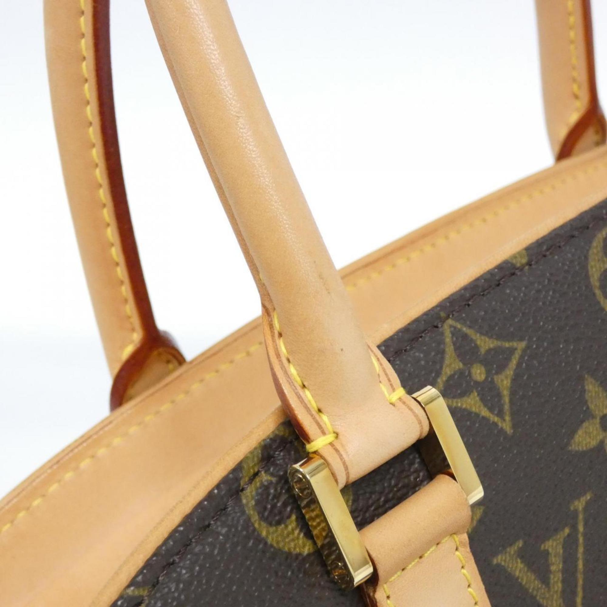 Louis Vuitton Marron Coated Canvas Handbag