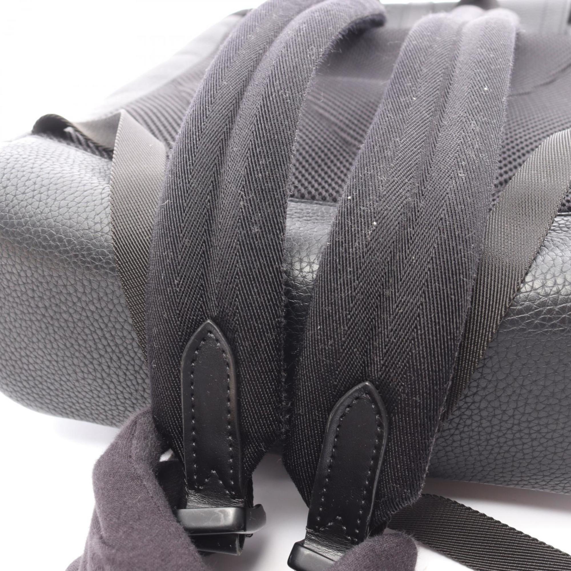 Louis Vuitton Black Leather Backpack