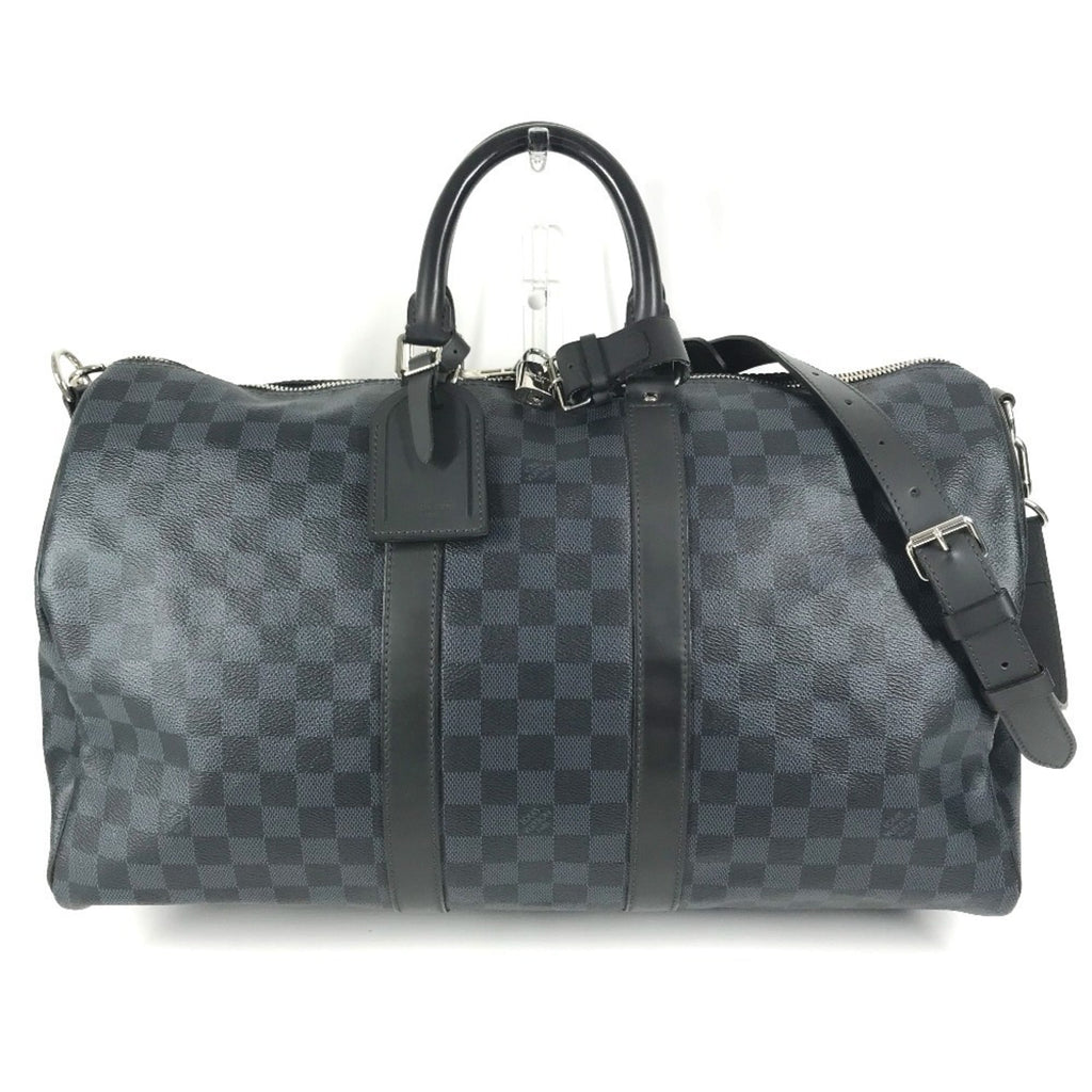 Louis Vuitton Damier Cobalt Navy Canvas Boston Bag Shoulder Bag