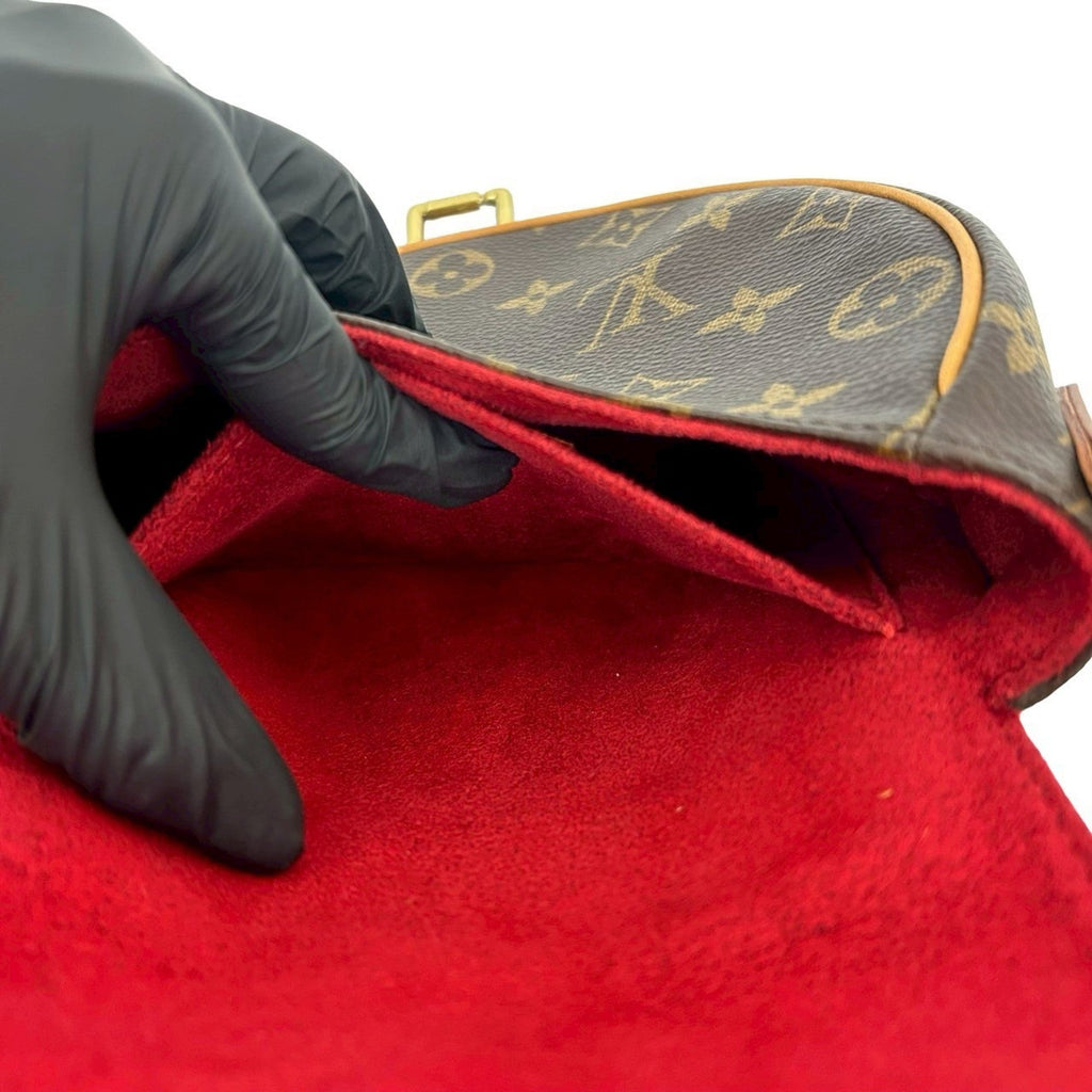 Louis Vuitton Brown Leather Pvc Pochette Shoulder Bag