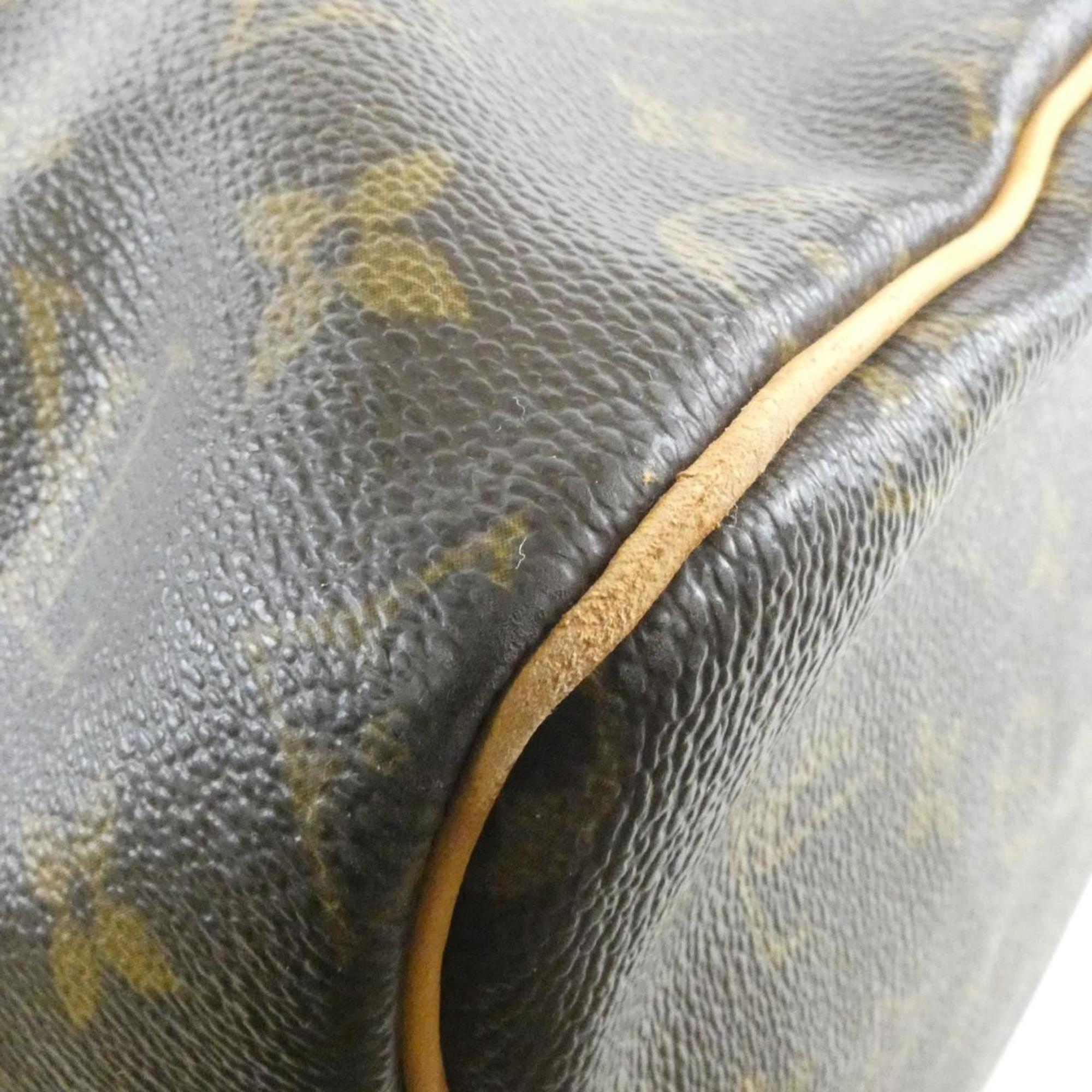 Louis Vuitton Brown Coated Canvas Boston Bag