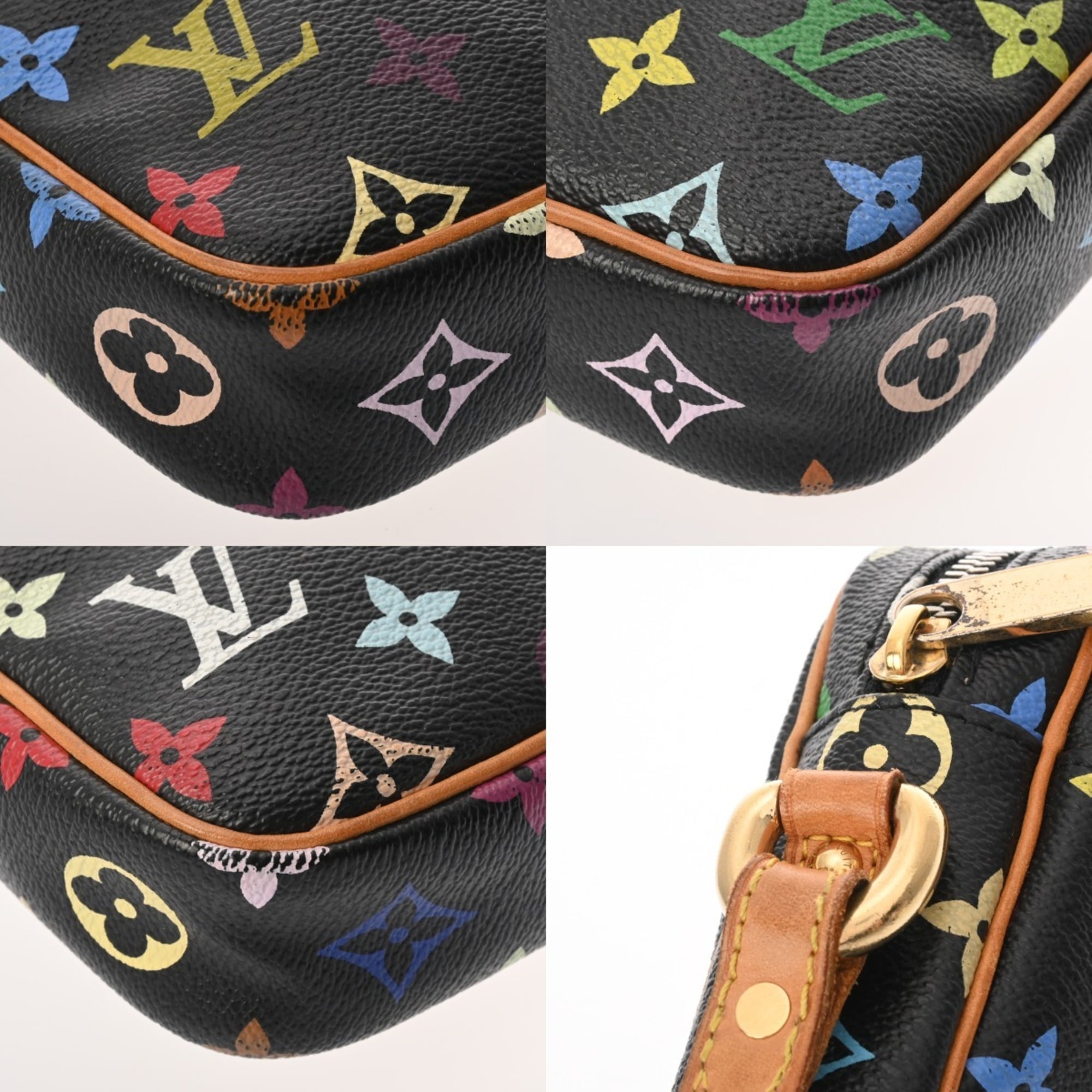 Louis Vuitton Multi-Color Noir Monogram Multicolore Shoulder Bag
