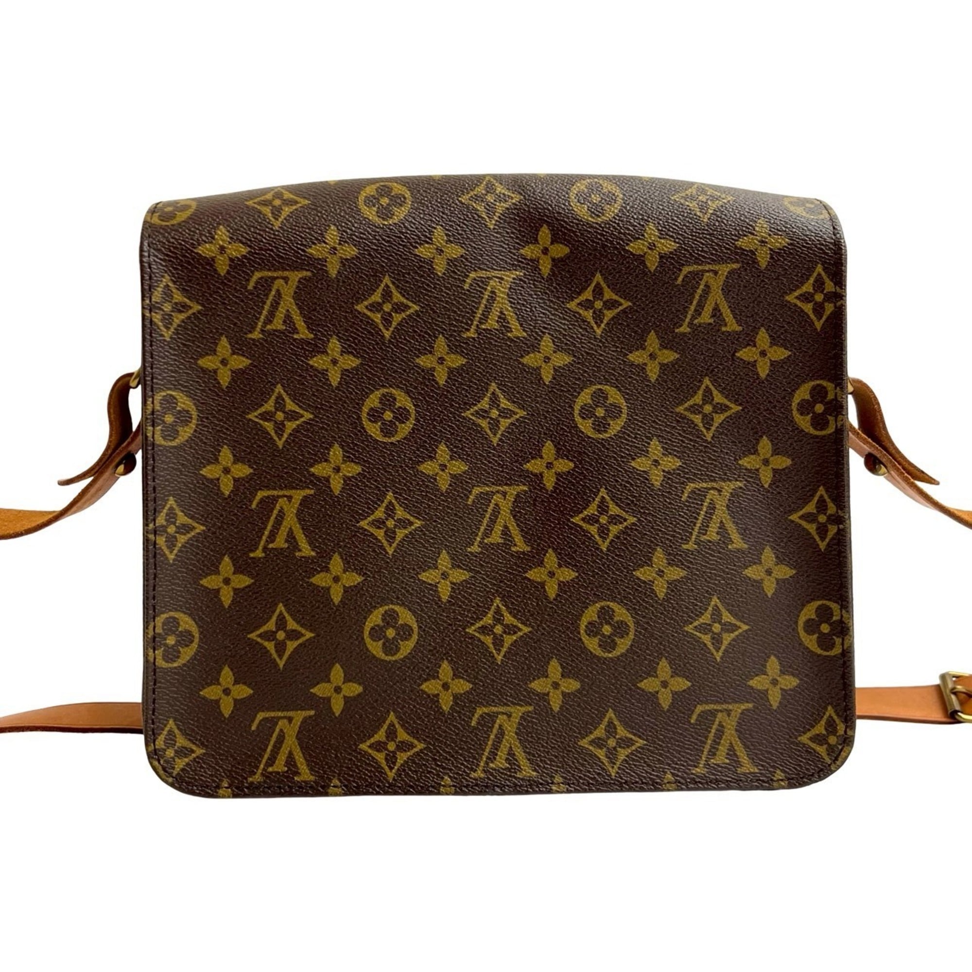 Louis Vuitton Brown Leather Pvc Pochette Shoulder Bag