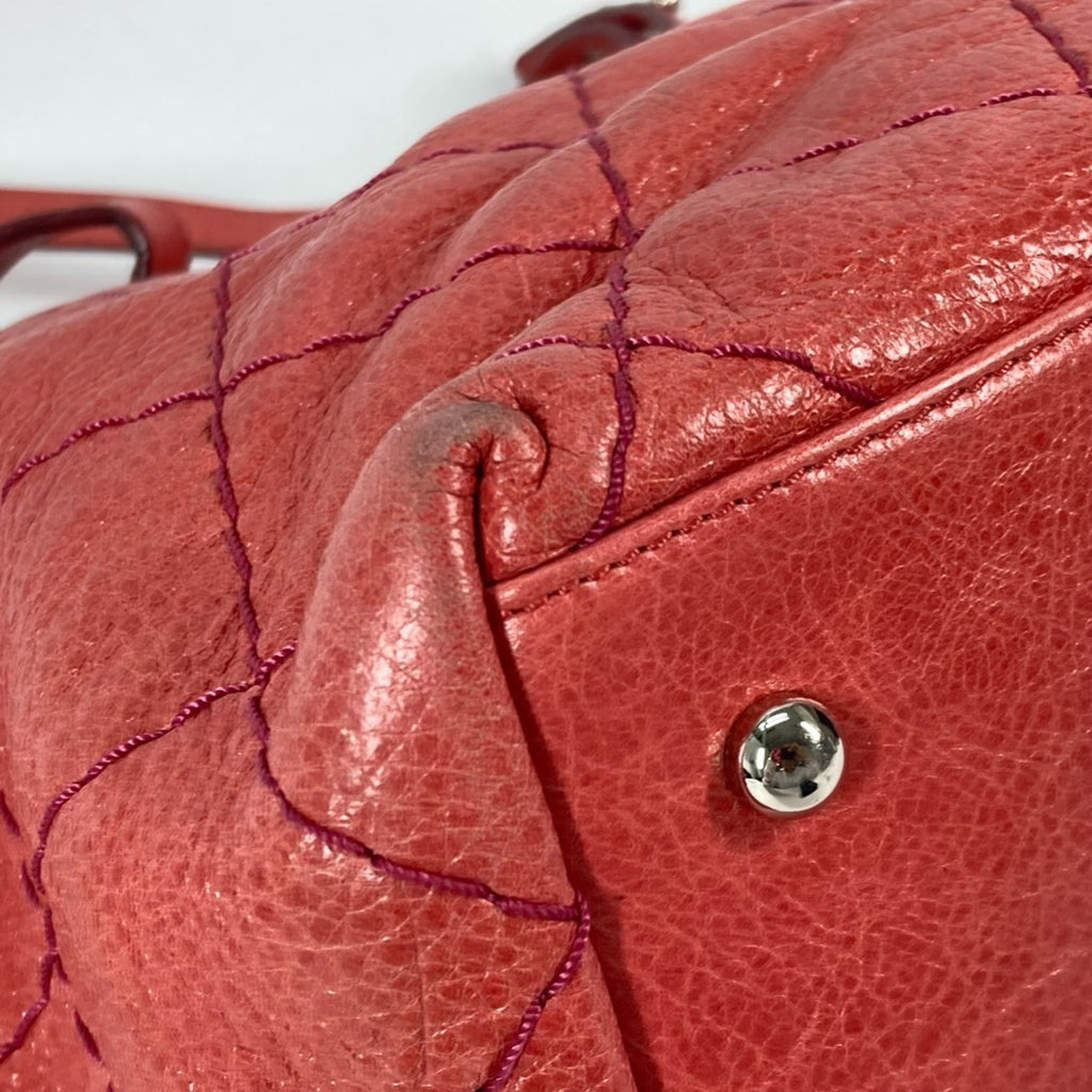 Chanel On The Road Pink Caviar Leather Shoulder Bag Tote Bag