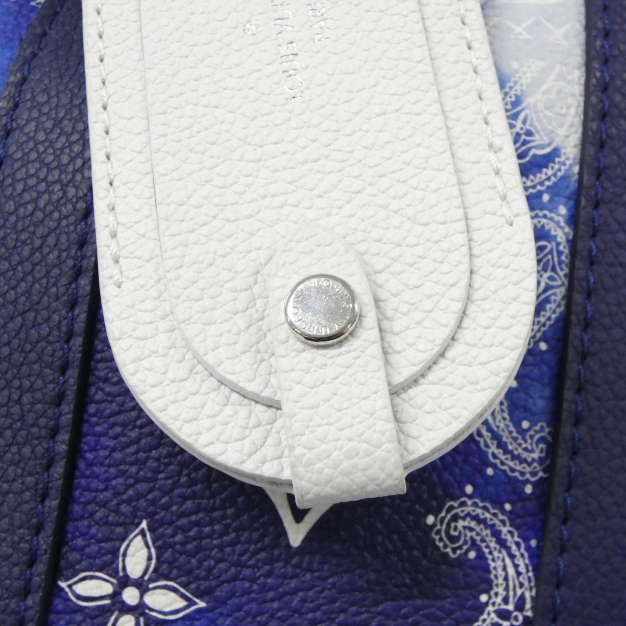 Louis Vuitton Blue Leather Shoulder Bag