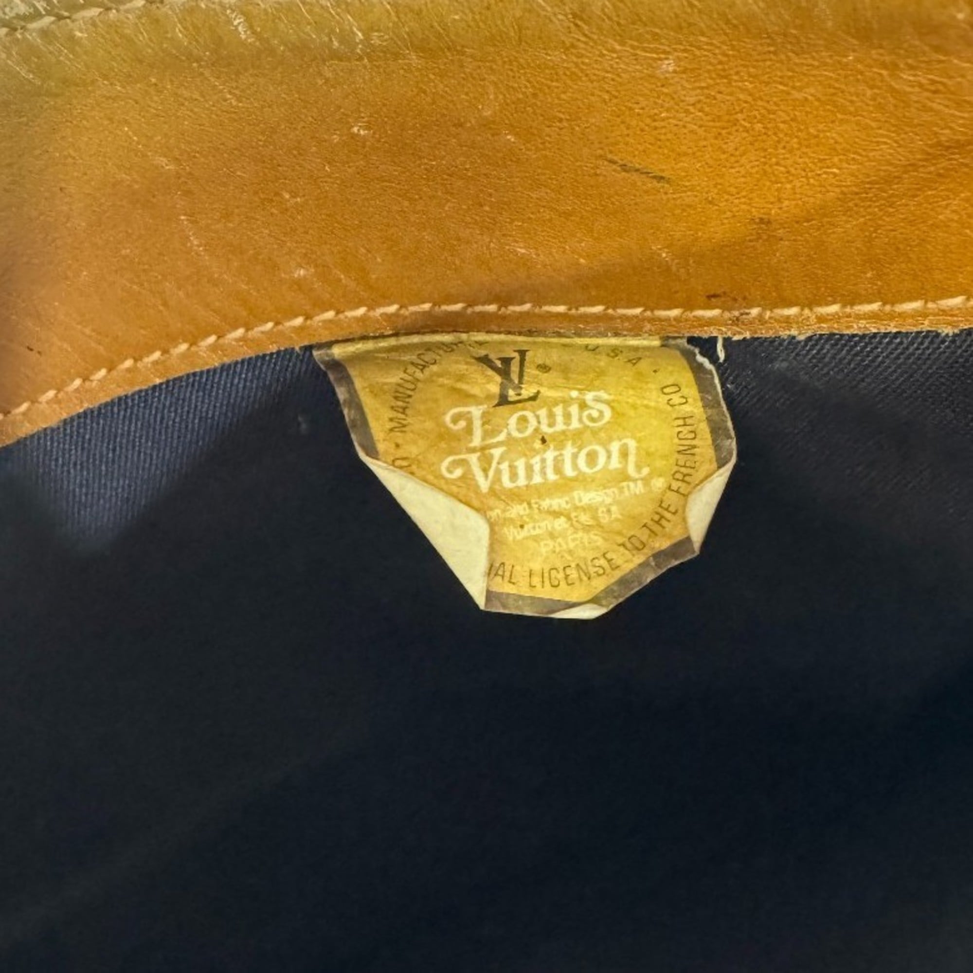 Louis Vuitton Brown Leather Shoulder Bag