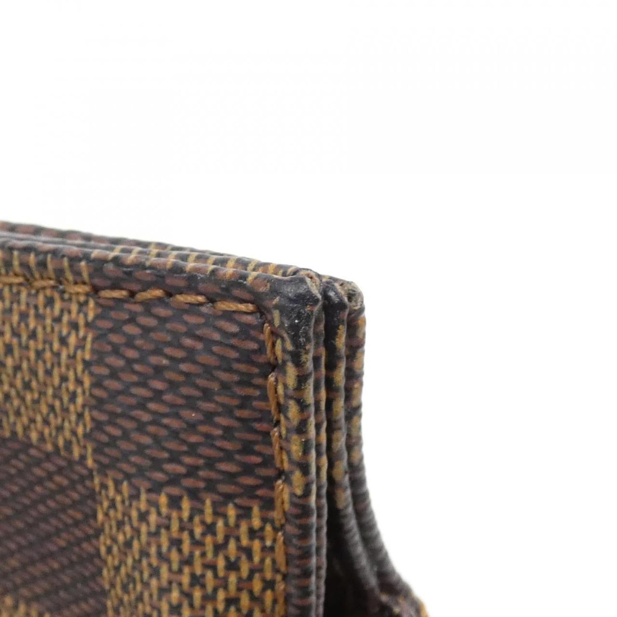 Louis Vuitton Brown Coated Canvas Handbag