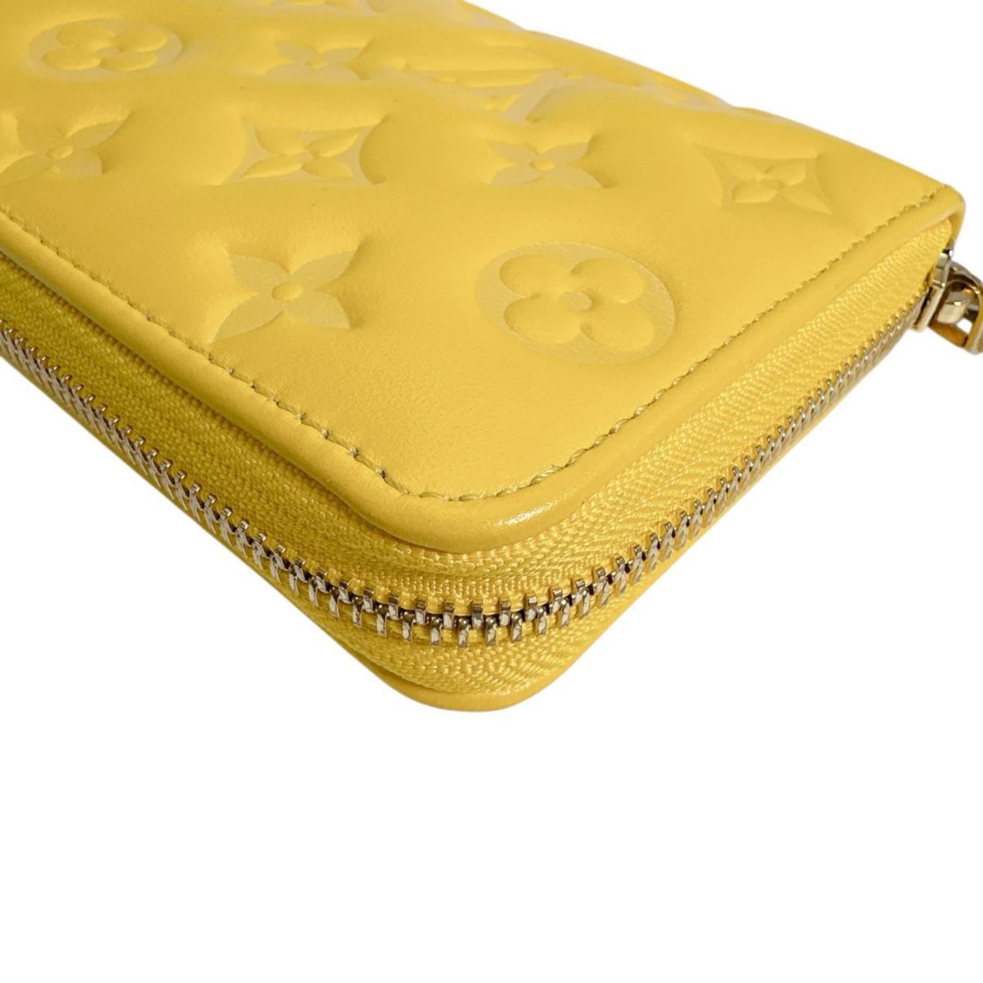 Louis Vuitton Monogram Empreinte Yellow Monogram Empreinte Long Wallet
