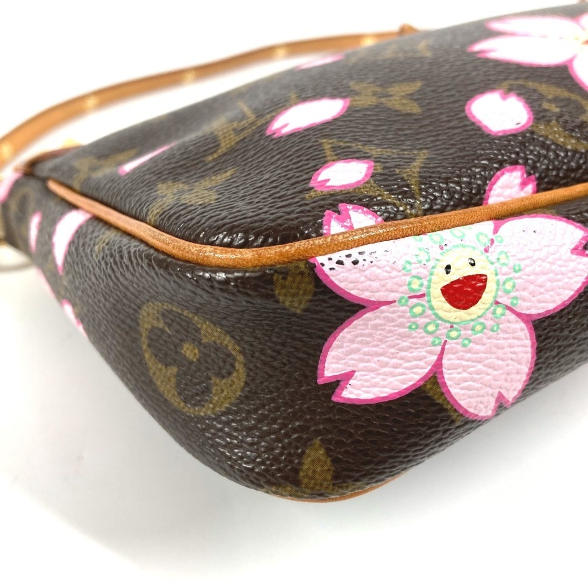 Louis Vuitton Monogram Cherry Blossom Brown Pink Monogram Handbag Shoulder Bag