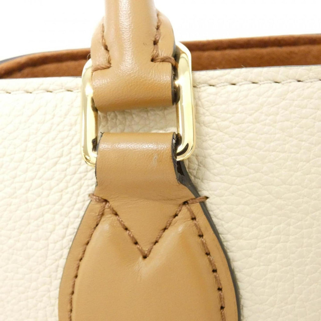 Louis Vuitton Camel Leather Coated Canvas Handbag