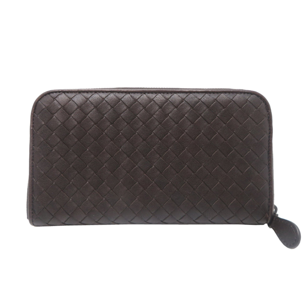 Bottega Veneta Brown Leather Long Wallet (Bi-Fold)