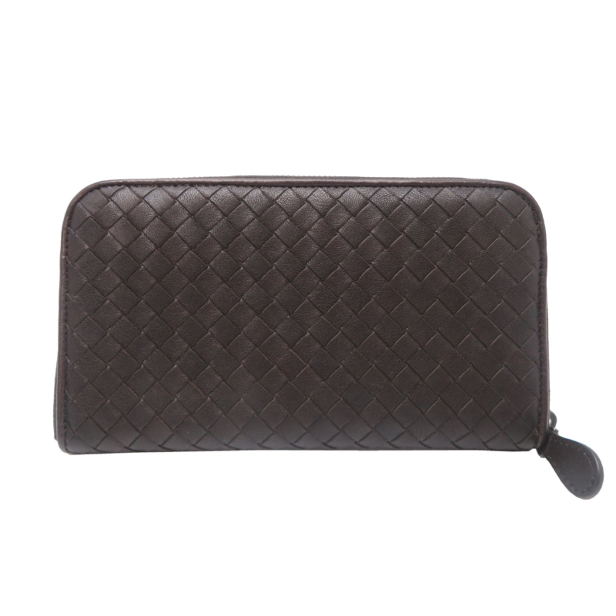 Bottega Veneta Brown Leather Long Wallet (Bi-Fold)