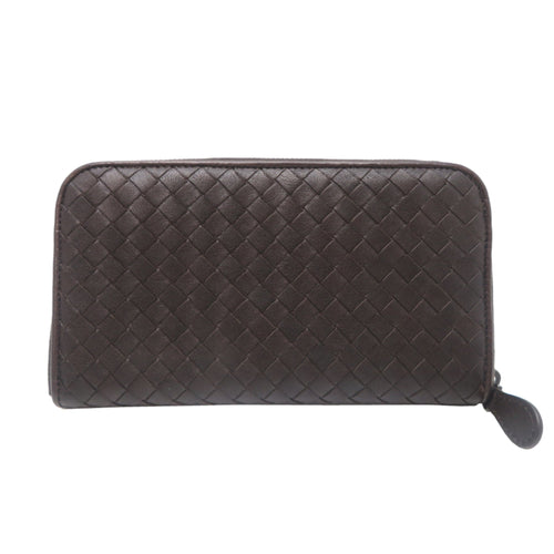 Bottega Veneta Brown Leather Long Wallet (Bi-Fold)