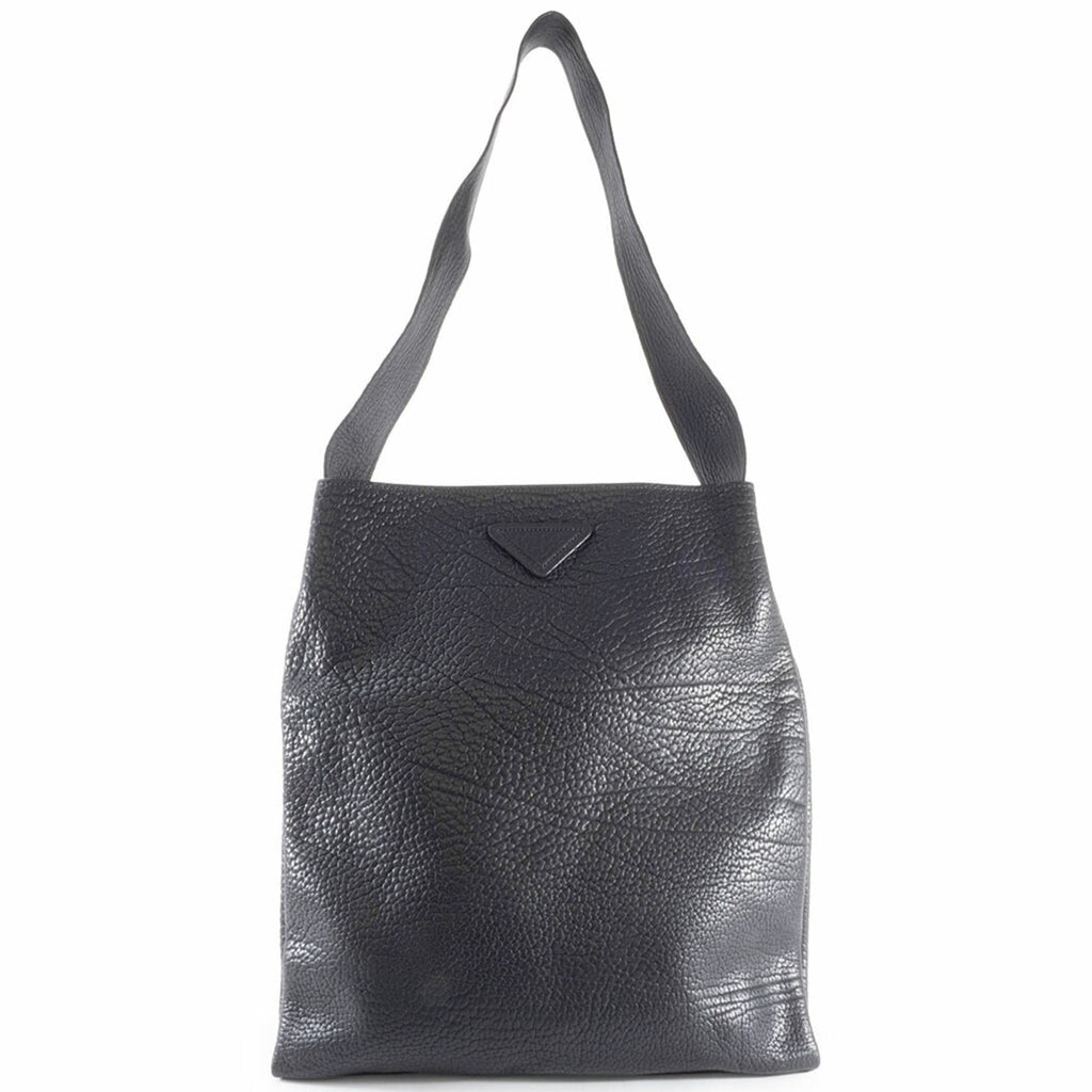 Prada Black Leather Shoulder Bag Tote Bag