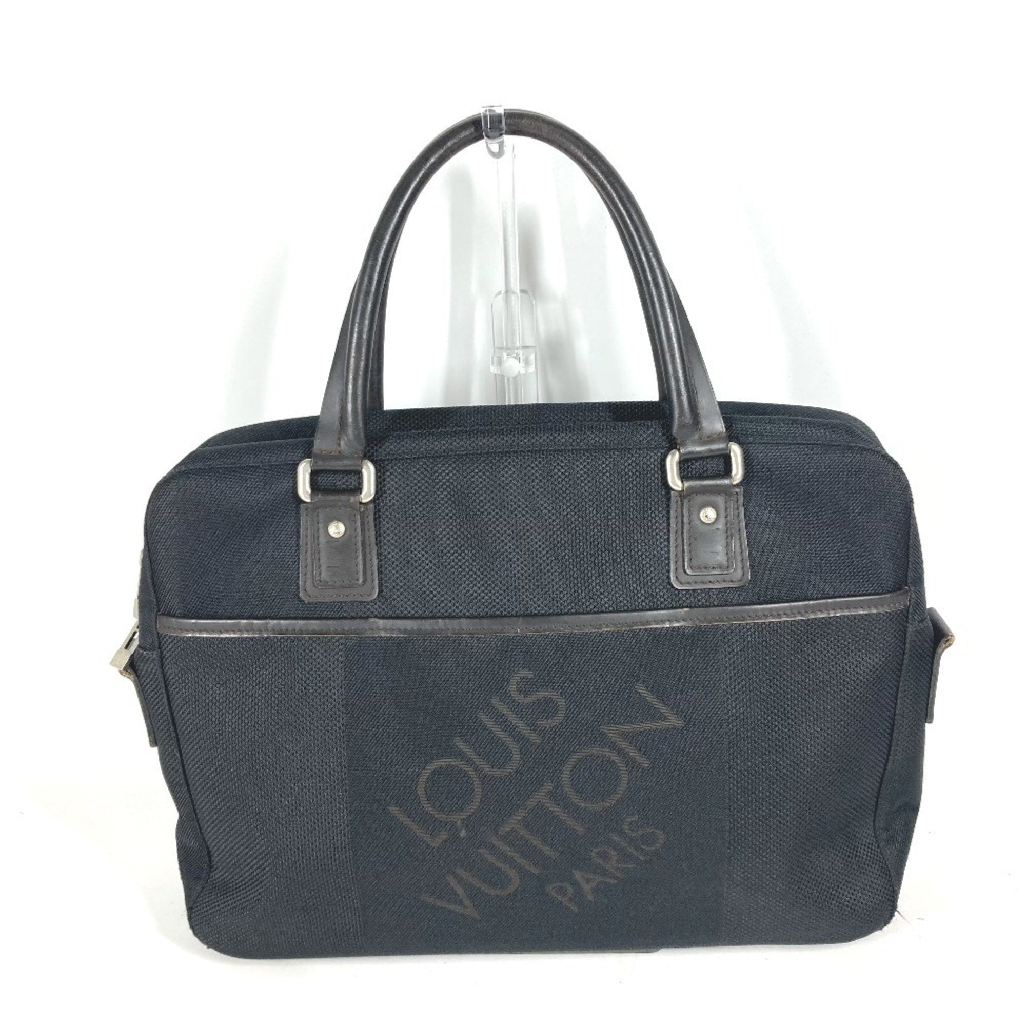 Louis Vuitton Black Damier Geant Briefcase Handbag Tote Bag