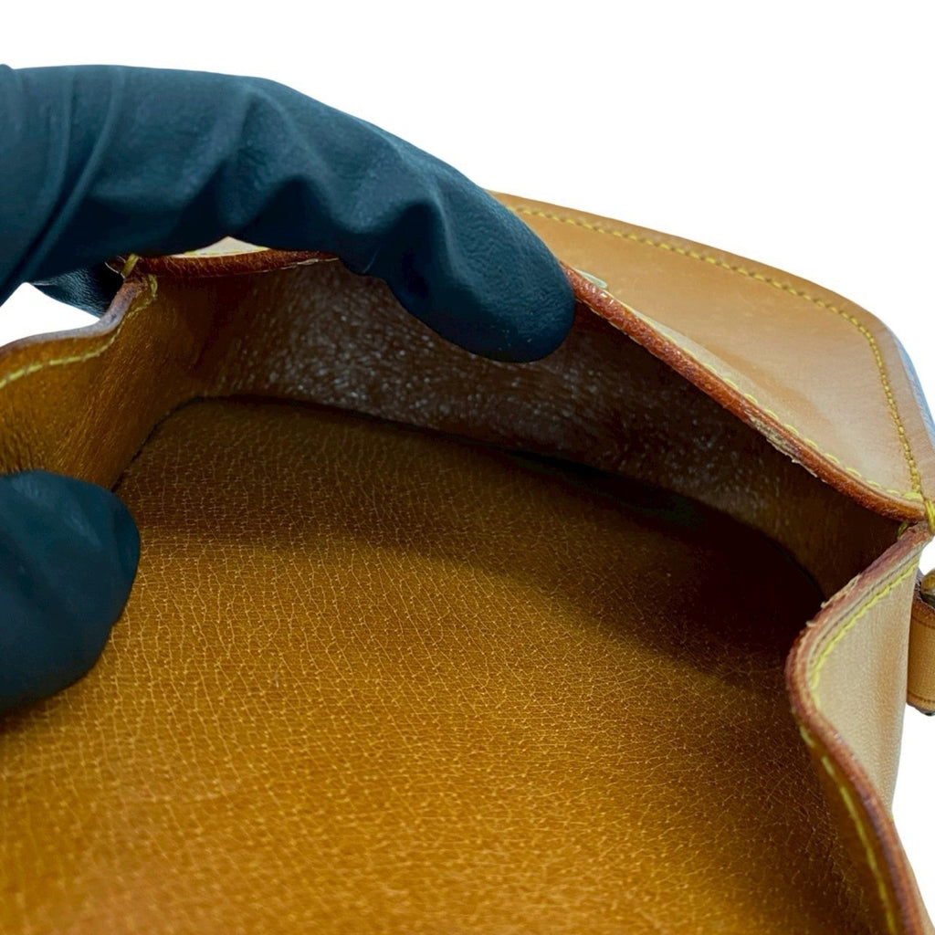 Louis Vuitton Brown Leather Pochette Shoulder Bag