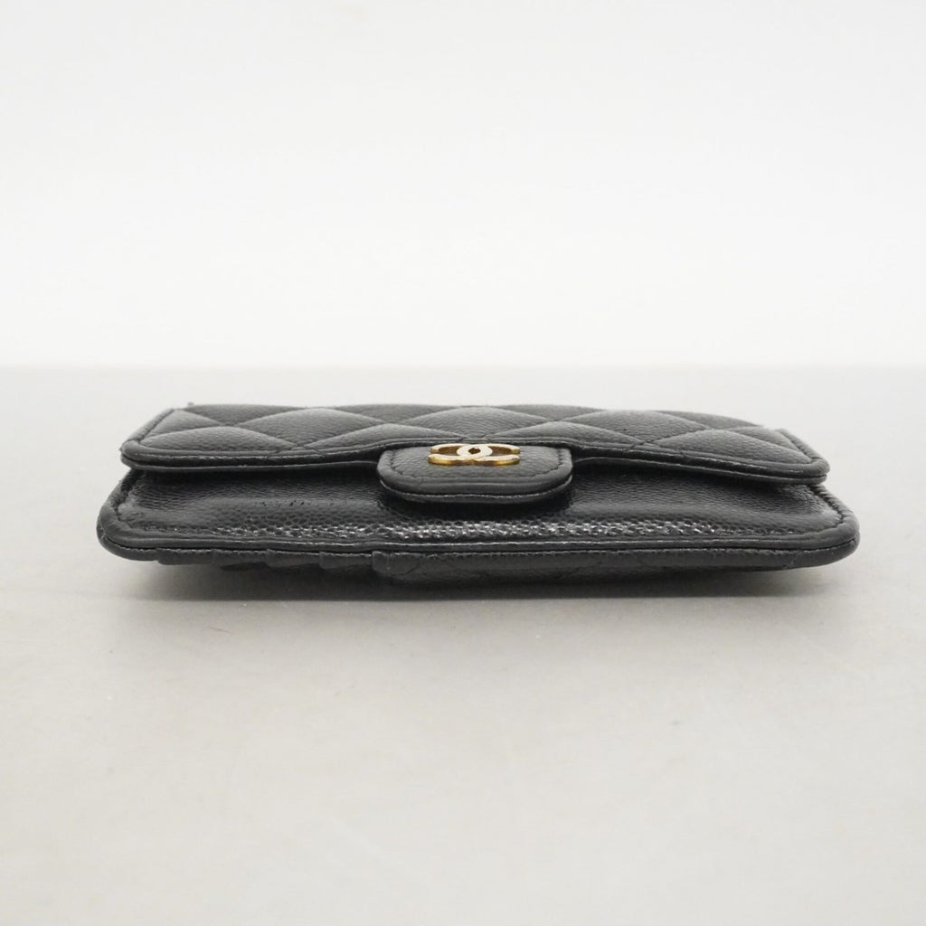 Chanel Black Grained Calfskin Coin Purse/Coin Case