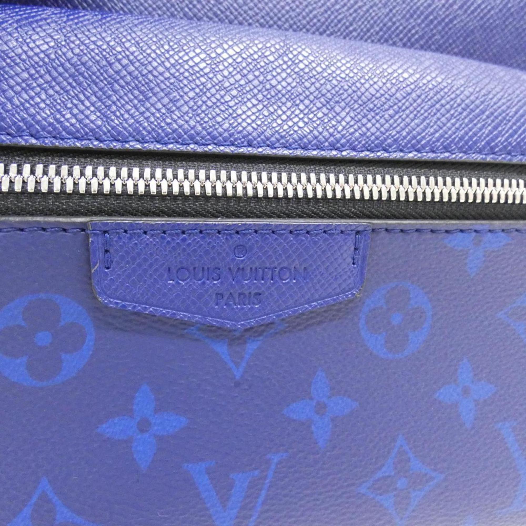Louis Vuitton Cobalt Coated Canvas Leather Shoulder Bag