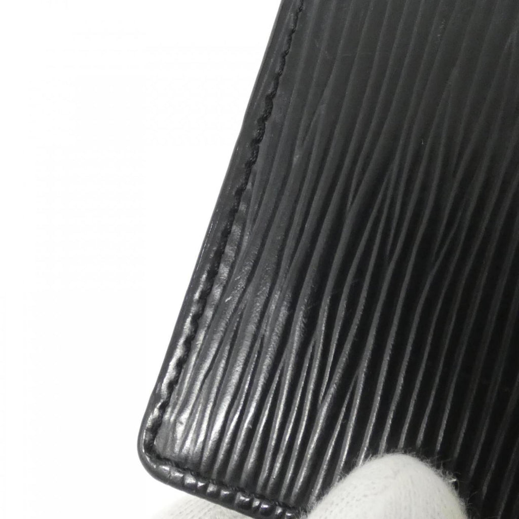Louis Vuitton Black Leather Coin Purse/Coin Case
