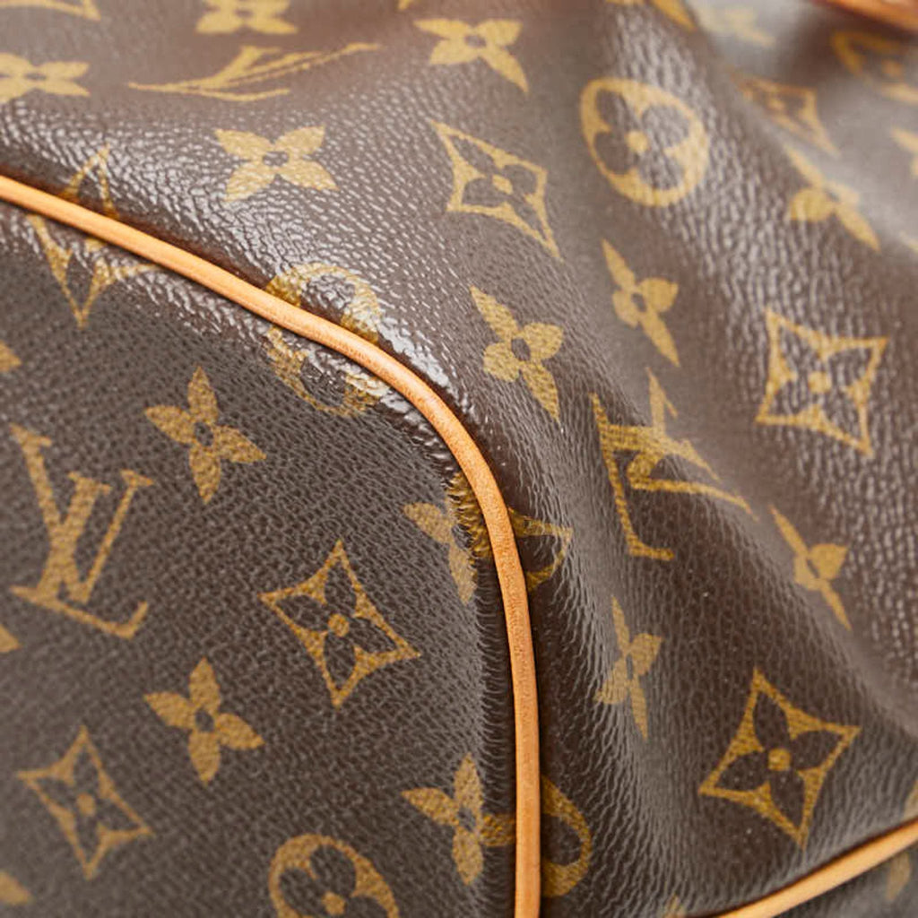 Louis Vuitton Brown Pvc Leather Handbag Shoulder Bag