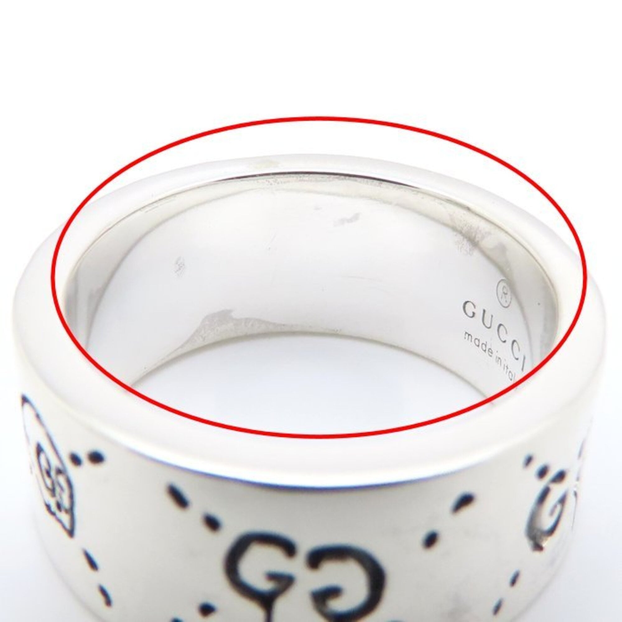 Gucci Silver 925 Band Ring (Pre-Owned)