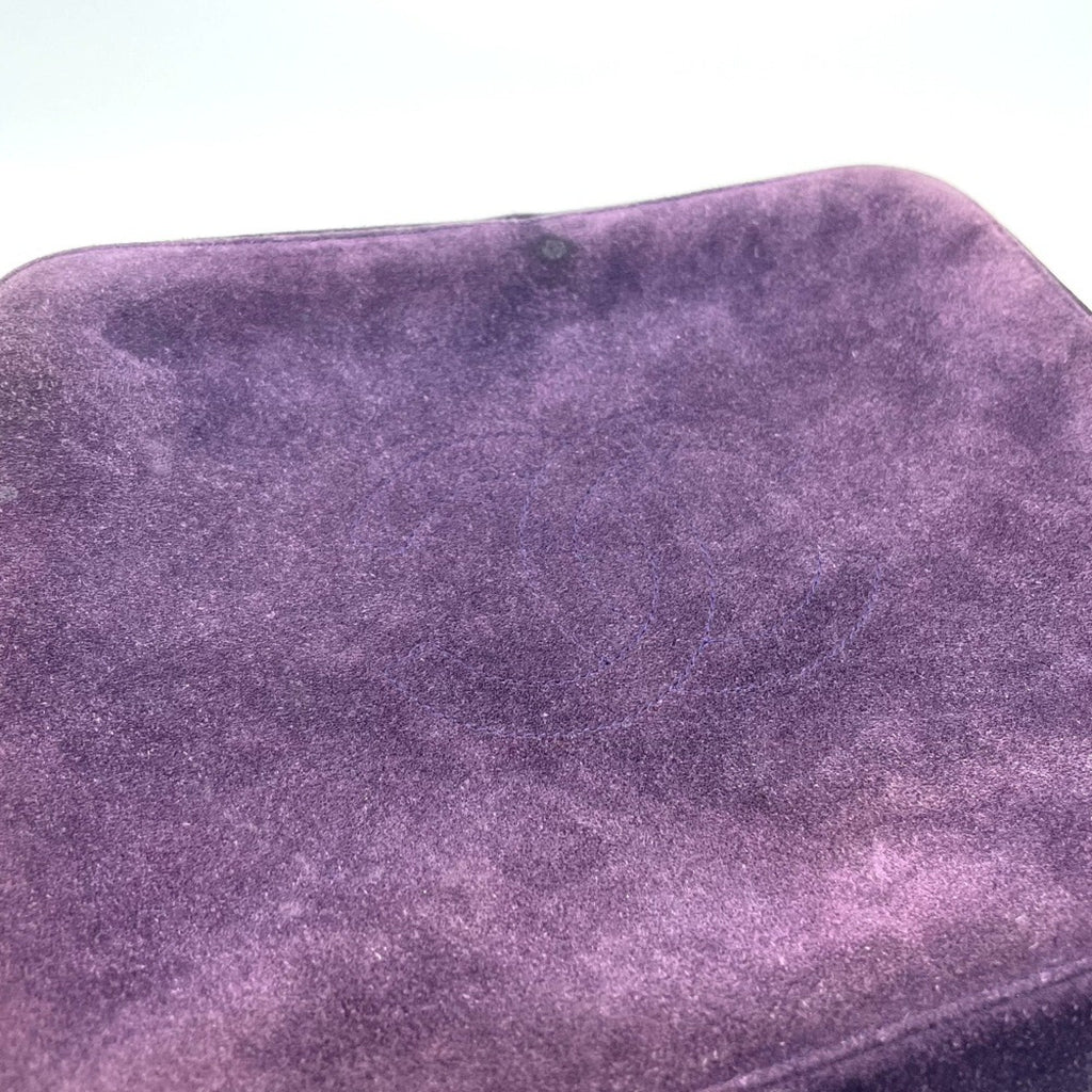 Chanel Purple Leather Handbag