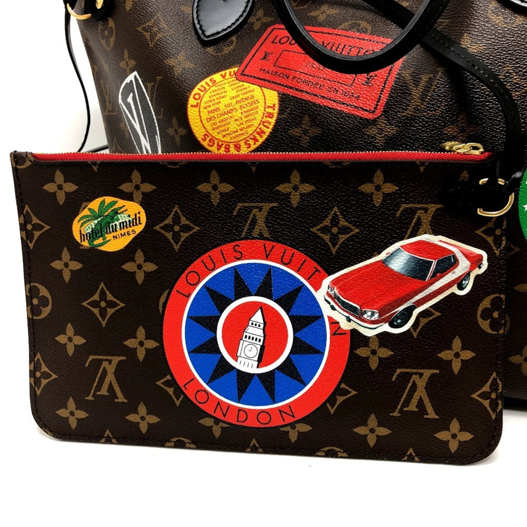 Louis Vuitton Brown Monogram Canvas Pouch Tote Bag