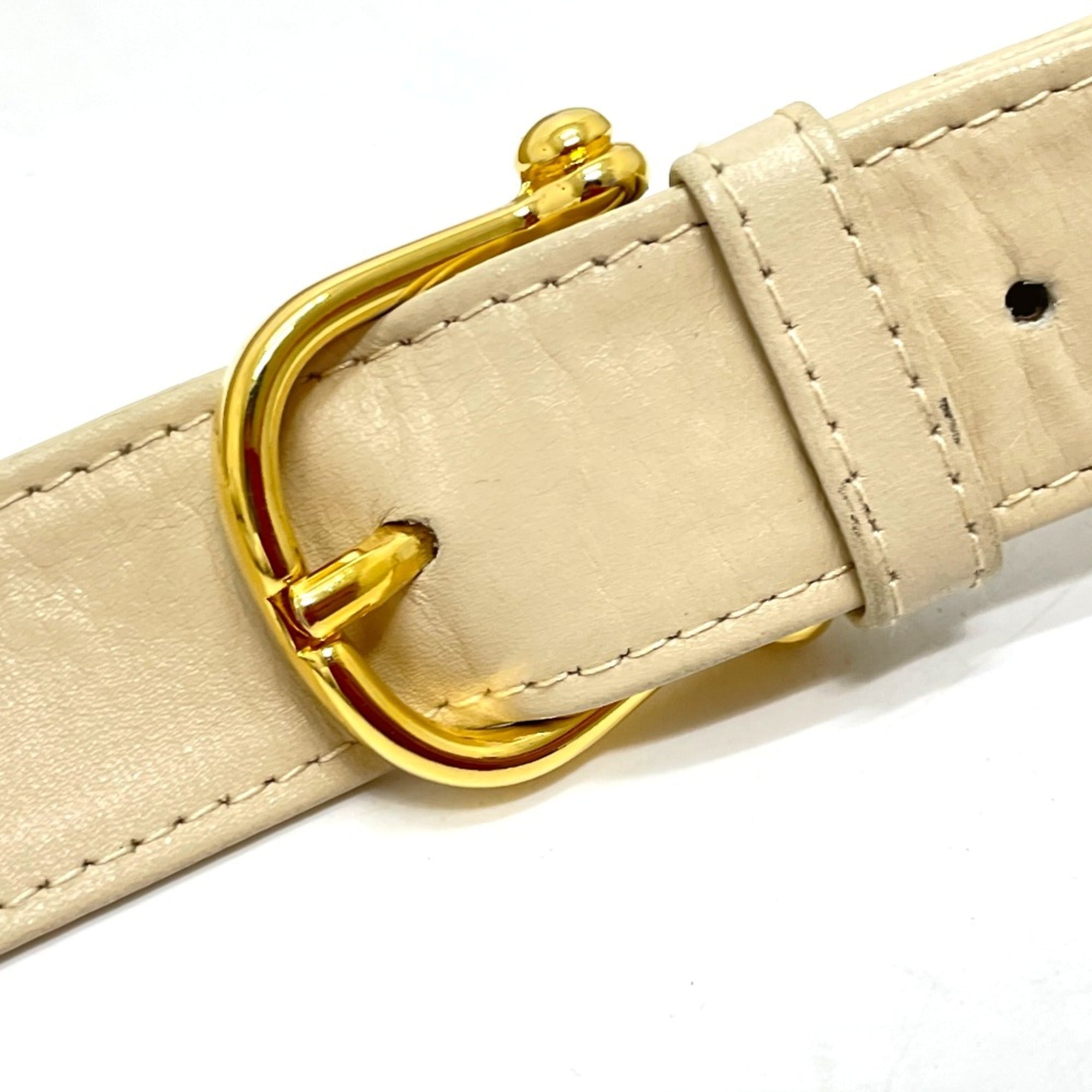 Celine Beige Leather Shoulder Bag