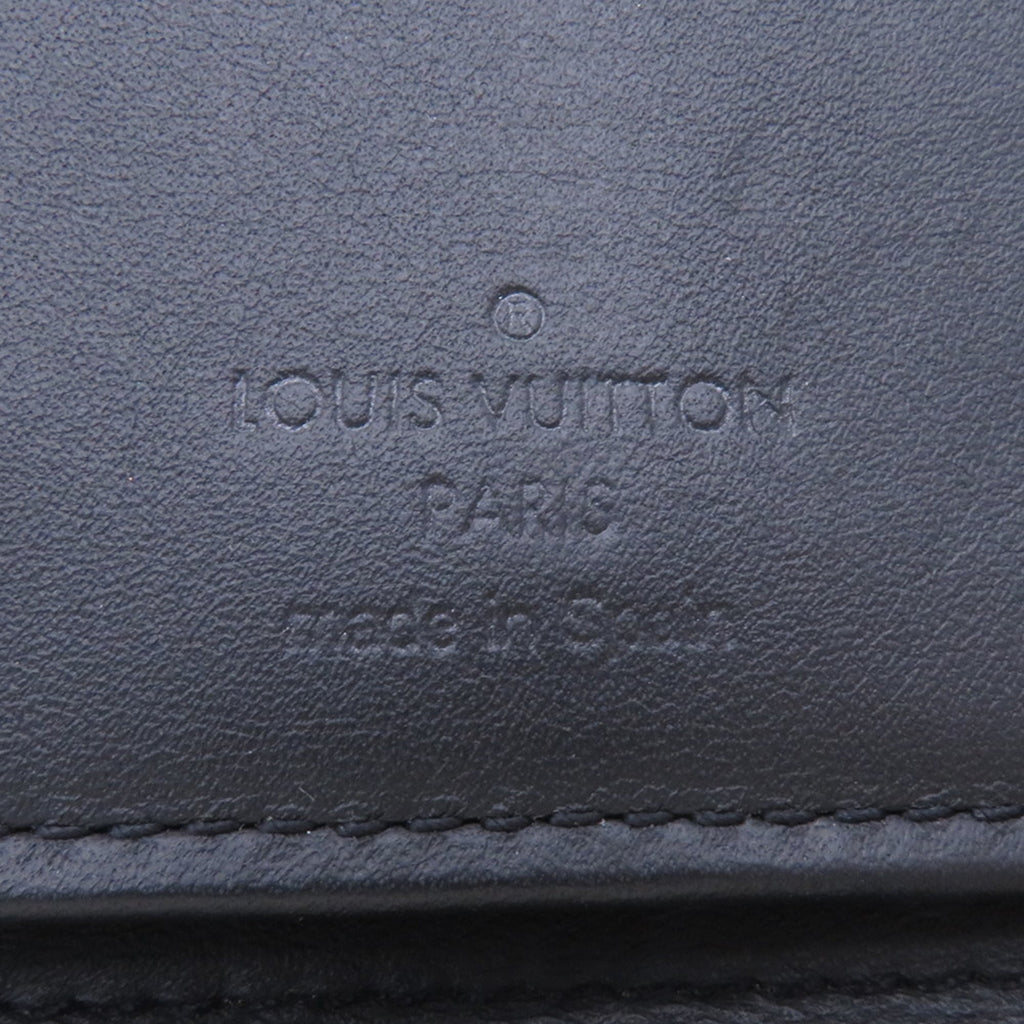 Louis Vuitton Black Noir Leather Long Wallet