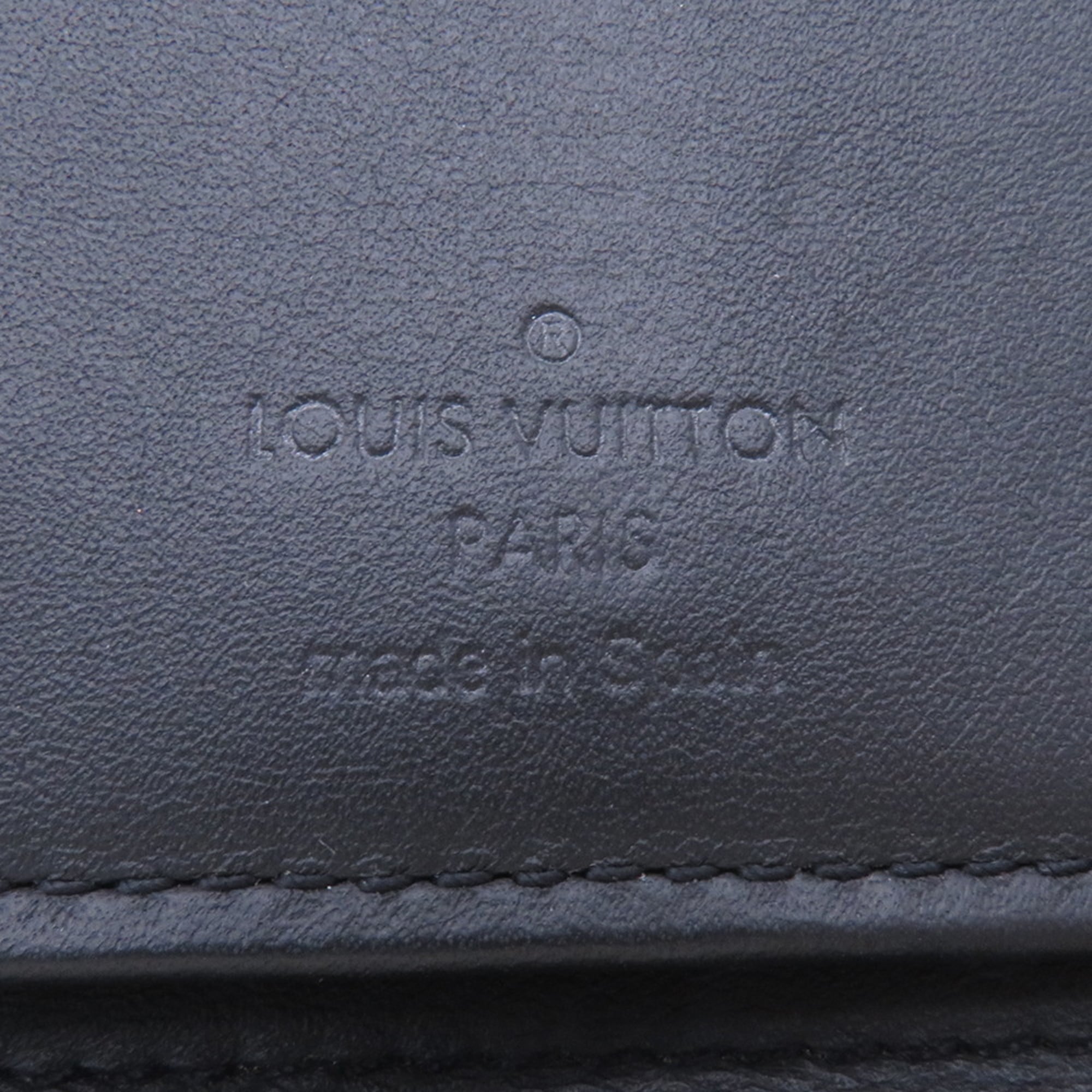 Louis Vuitton Black Noir Leather Long Wallet