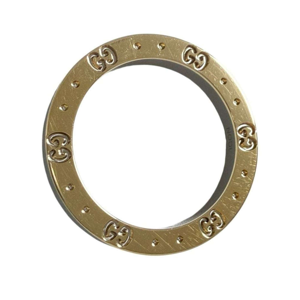 Gucci Yellow Gold (18K) Stainless Steel Band Ring (Pre-Owned)