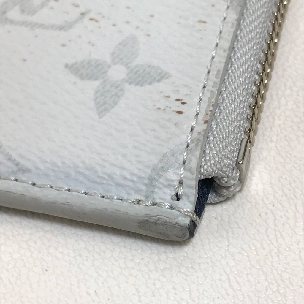 Louis Vuitton Blue Red Color White Monogram Clutch Bag Pochette