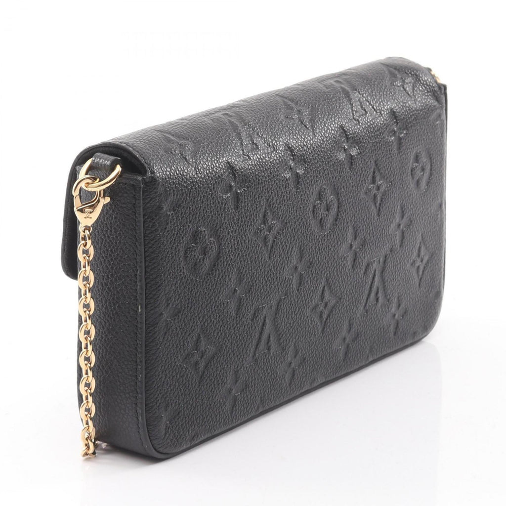 Louis Vuitton Black Noir Monogram Empreinte Pochette Shoulder Bag
