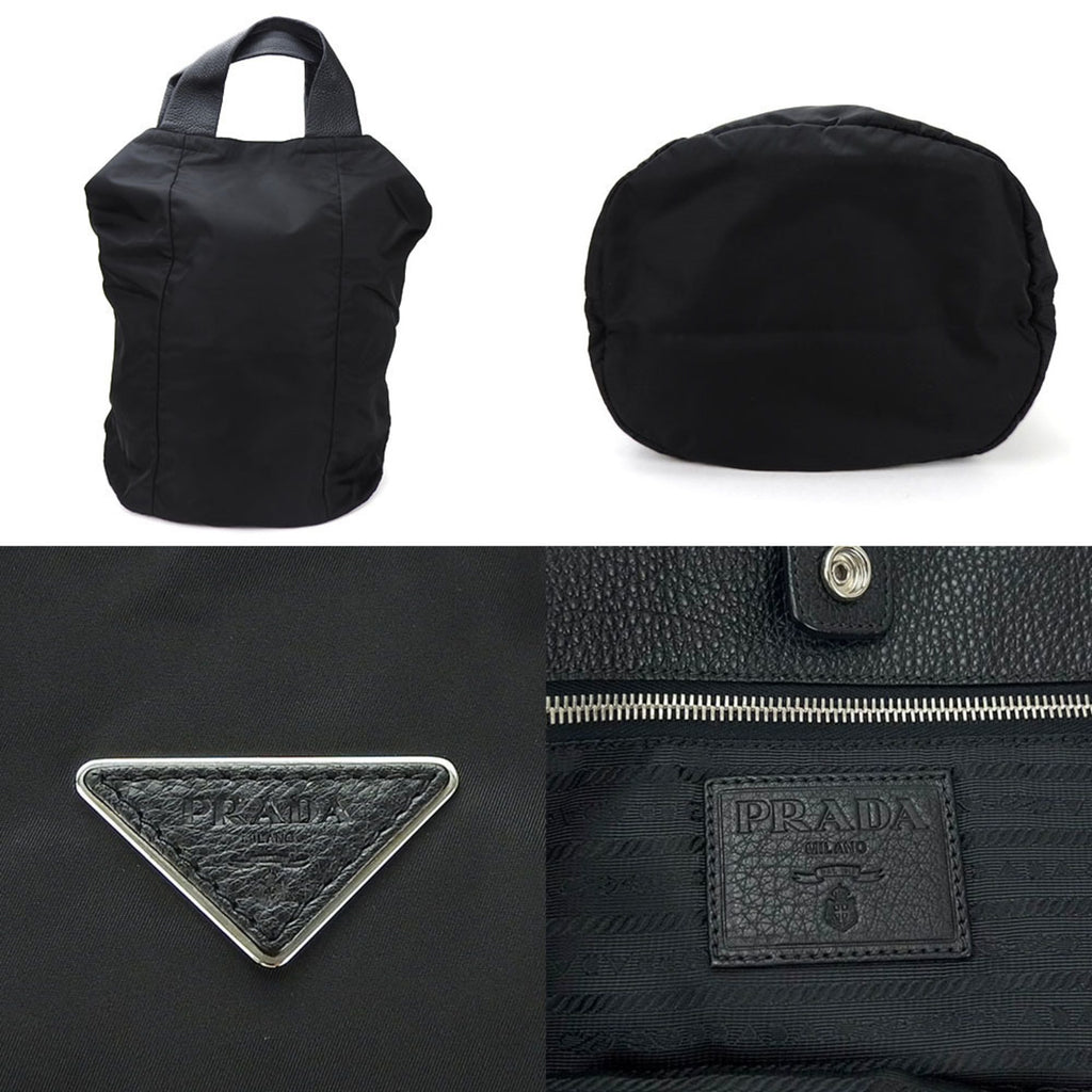 Prada Black Nero Tessuto Shoulder Bag Tote Bag
