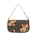 Louis Vuitton Brown Monogram Rose Coated Canvas Pochette Pouch