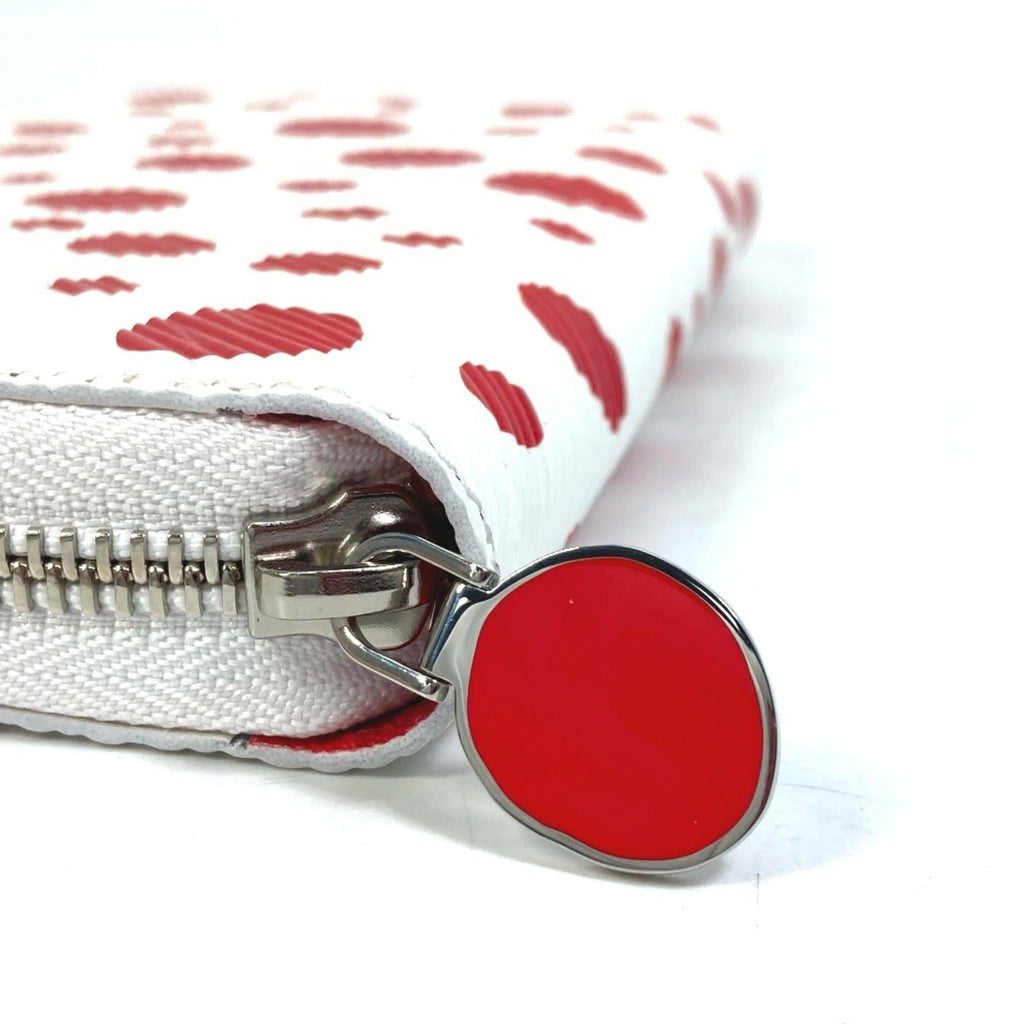 Louis Vuitton Red Color Rouge White Epi Leather Coin Purse/Coin Case