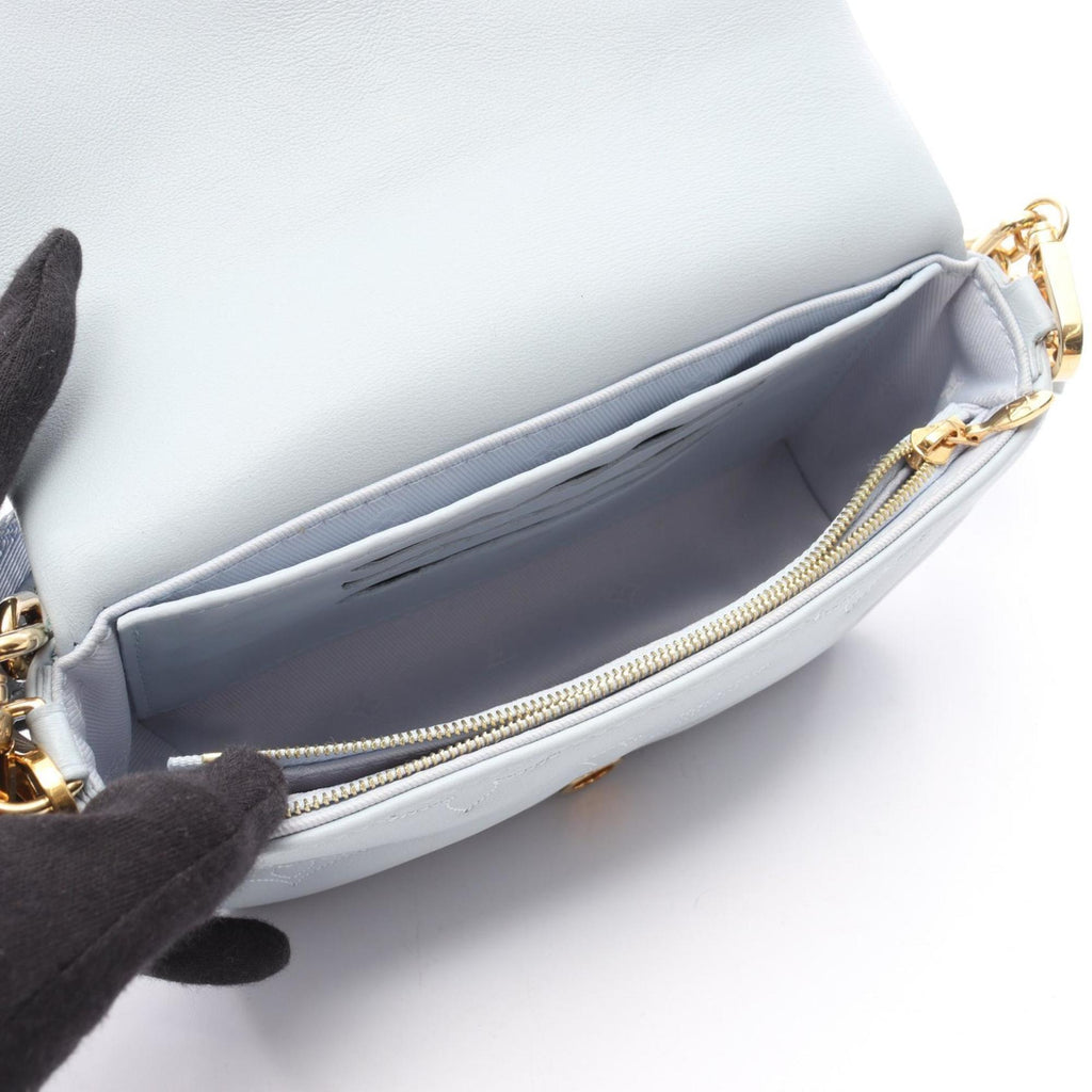 Louis Vuitton Blue Leather Shoulder Bag