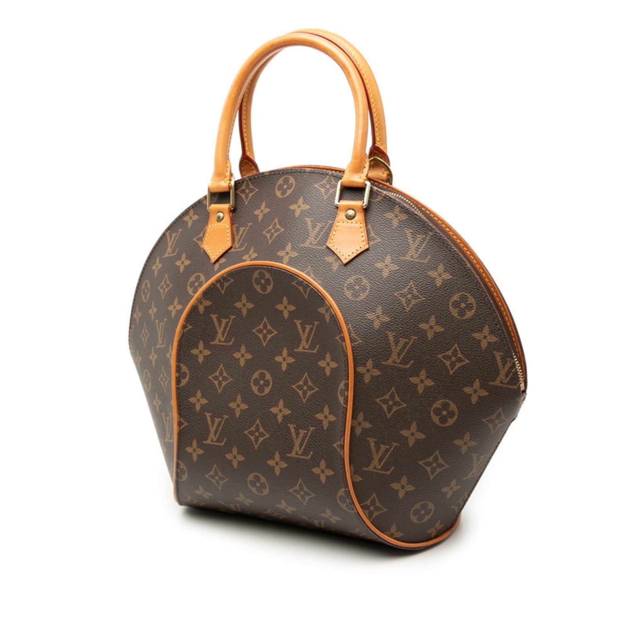 Louis Vuitton Brown Pvc Leather Handbag