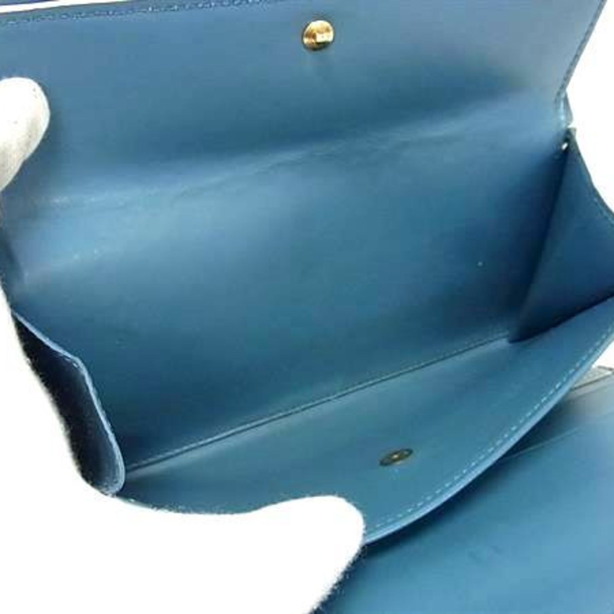 Louis Vuitton Suhali Blue Suhali Leather Coin Purse/Coin Case