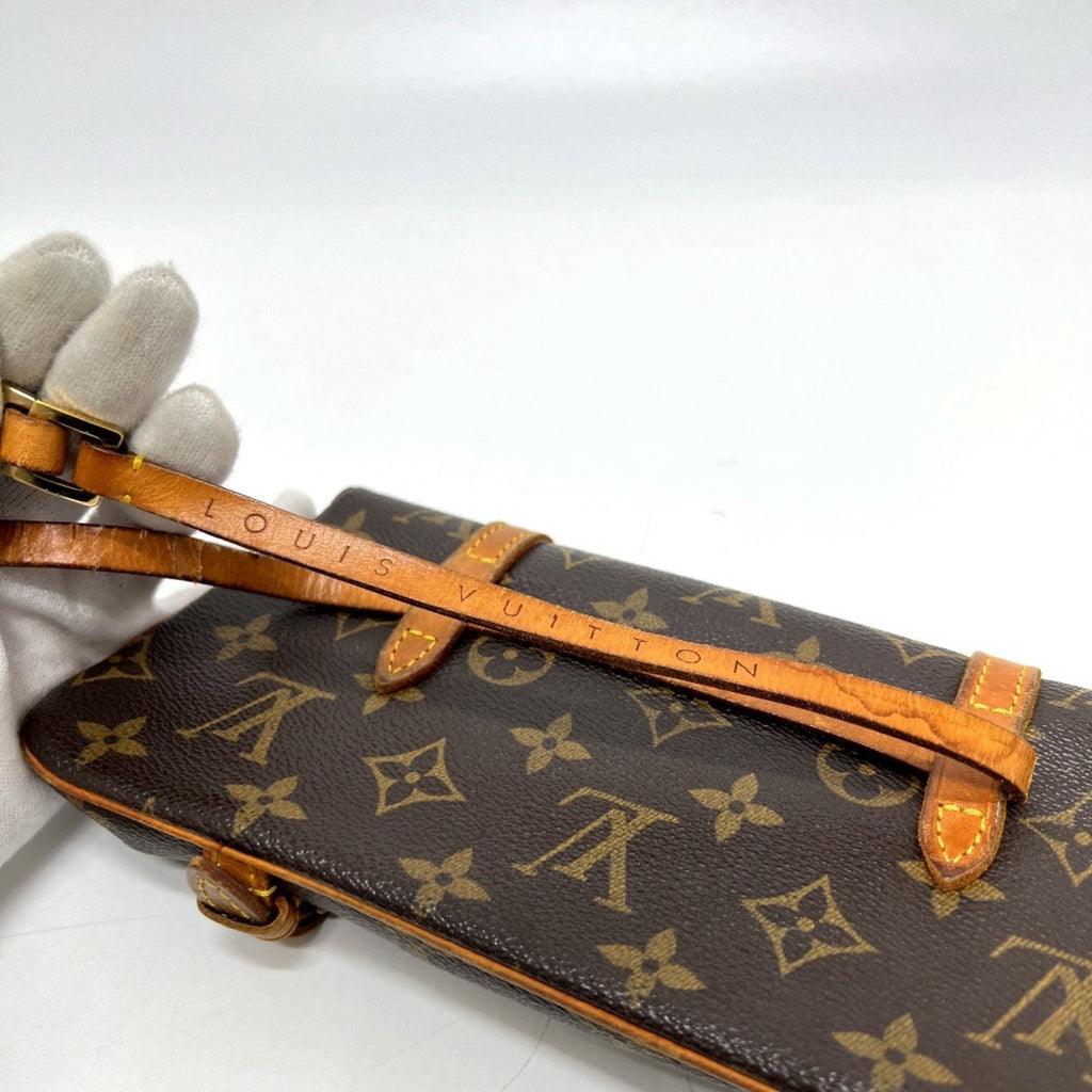 Louis Vuitton Brown Monogram Monogram Pochette Pouch Sling Bag