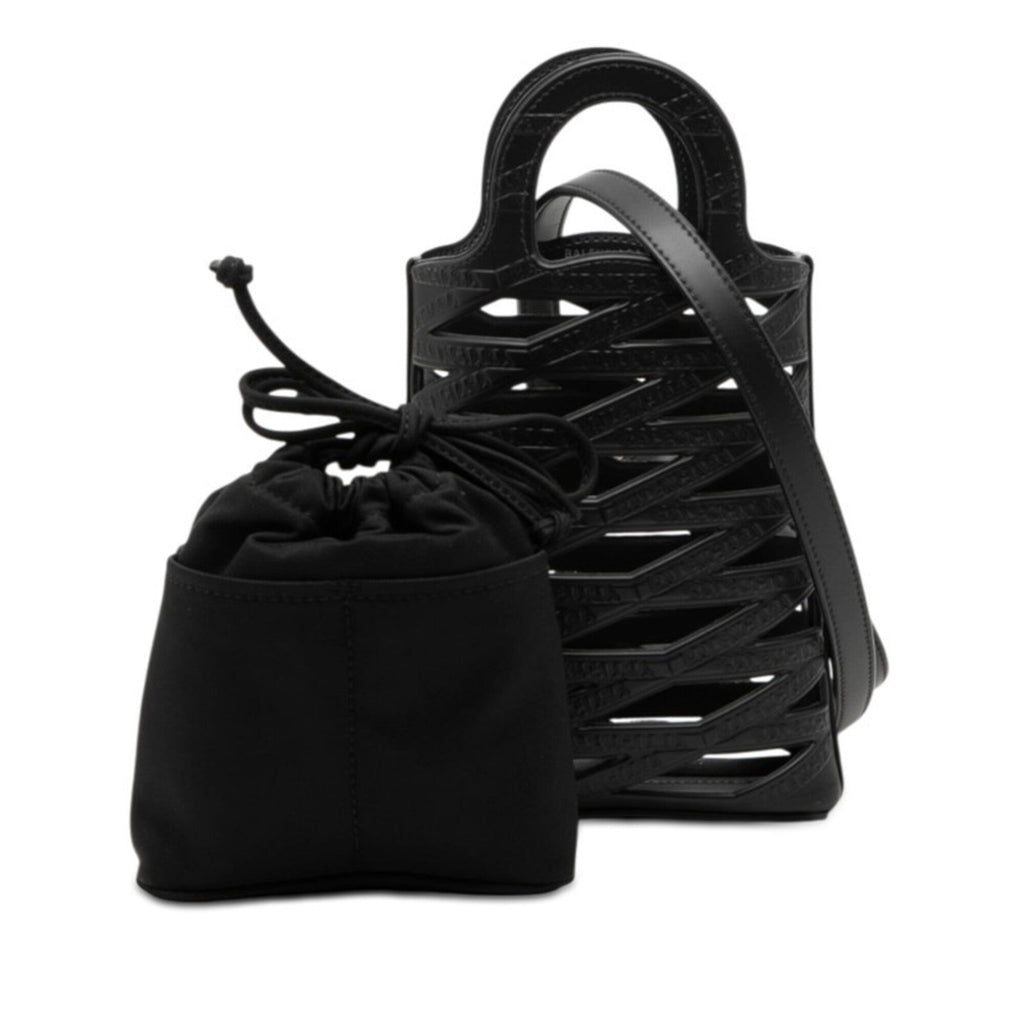 Balenciaga Black Leather Handbag Shoulder