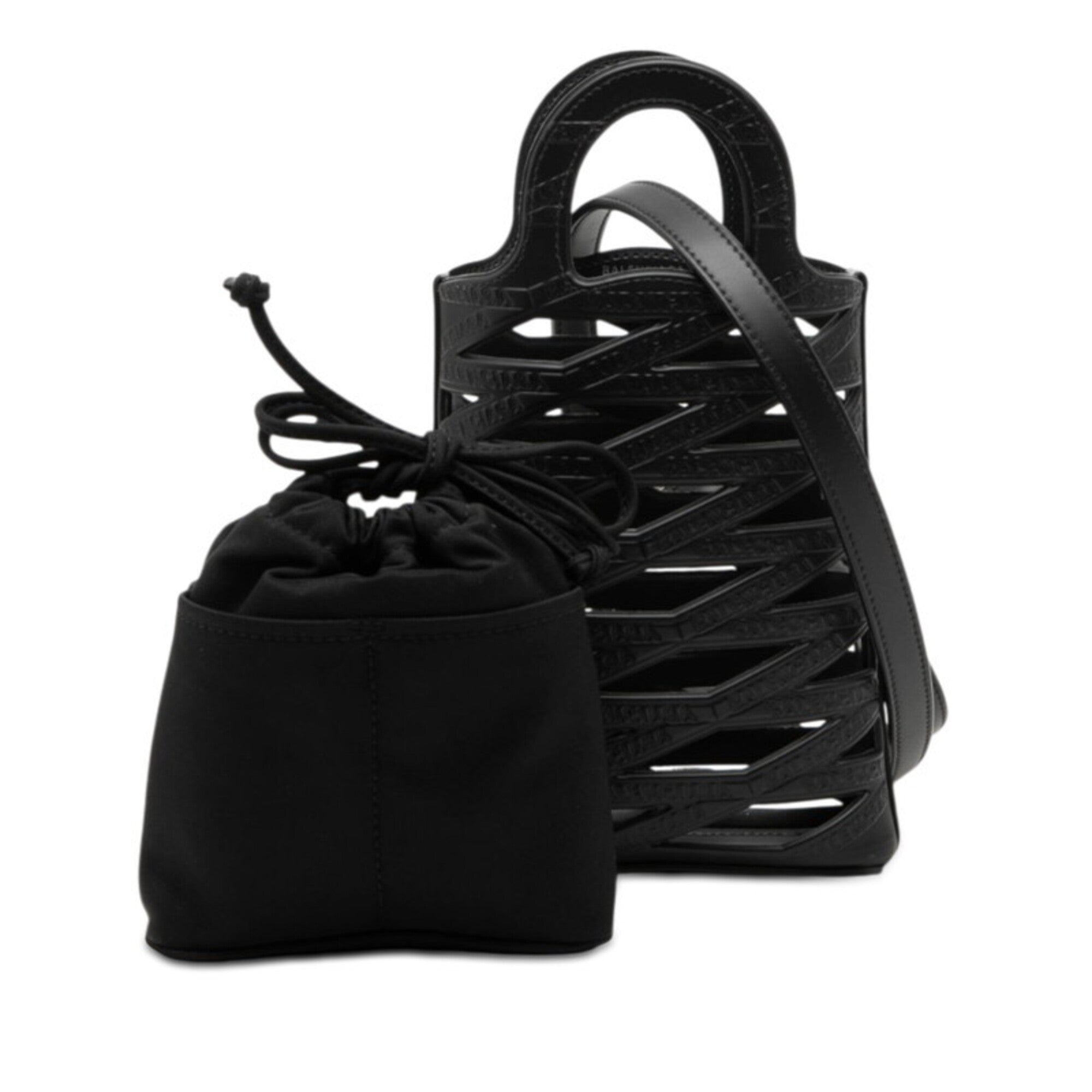 Balenciaga Black Leather Handbag Shoulder