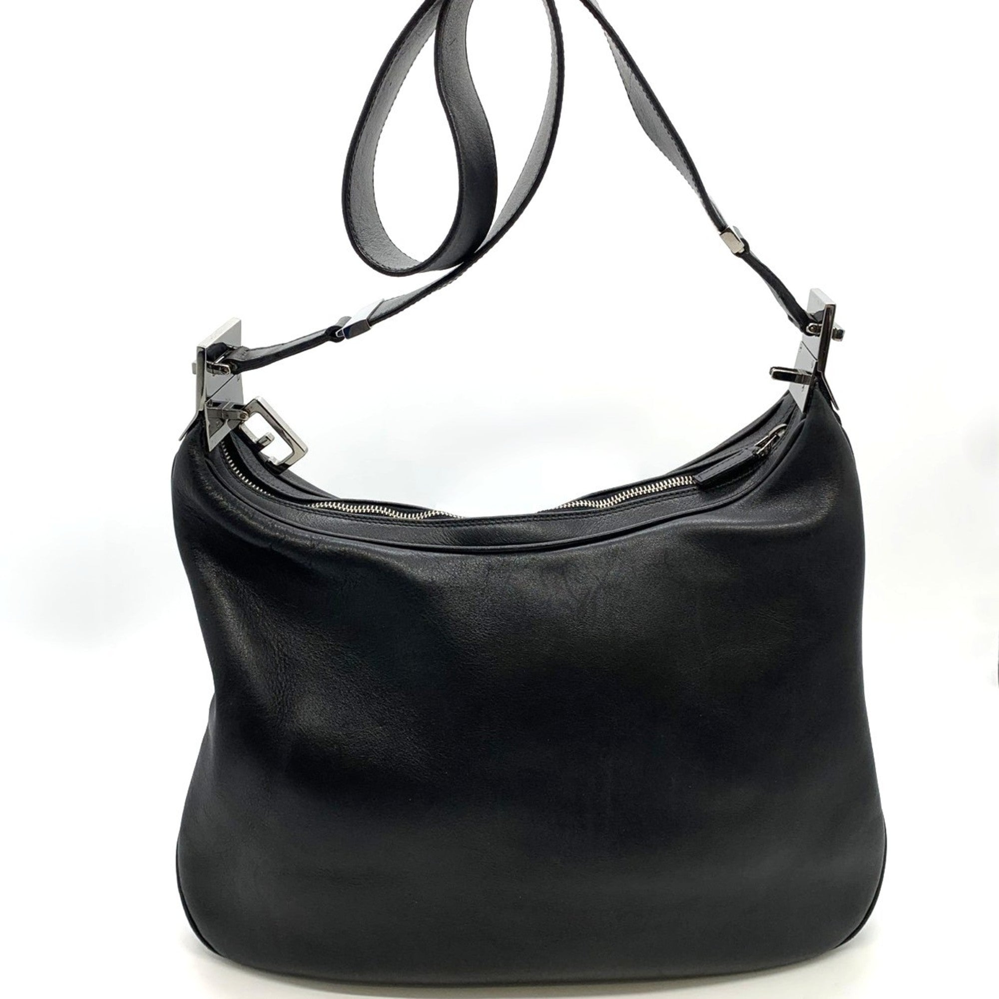 Gucci Black Leather Shoulder Bag (Pre-Owned)