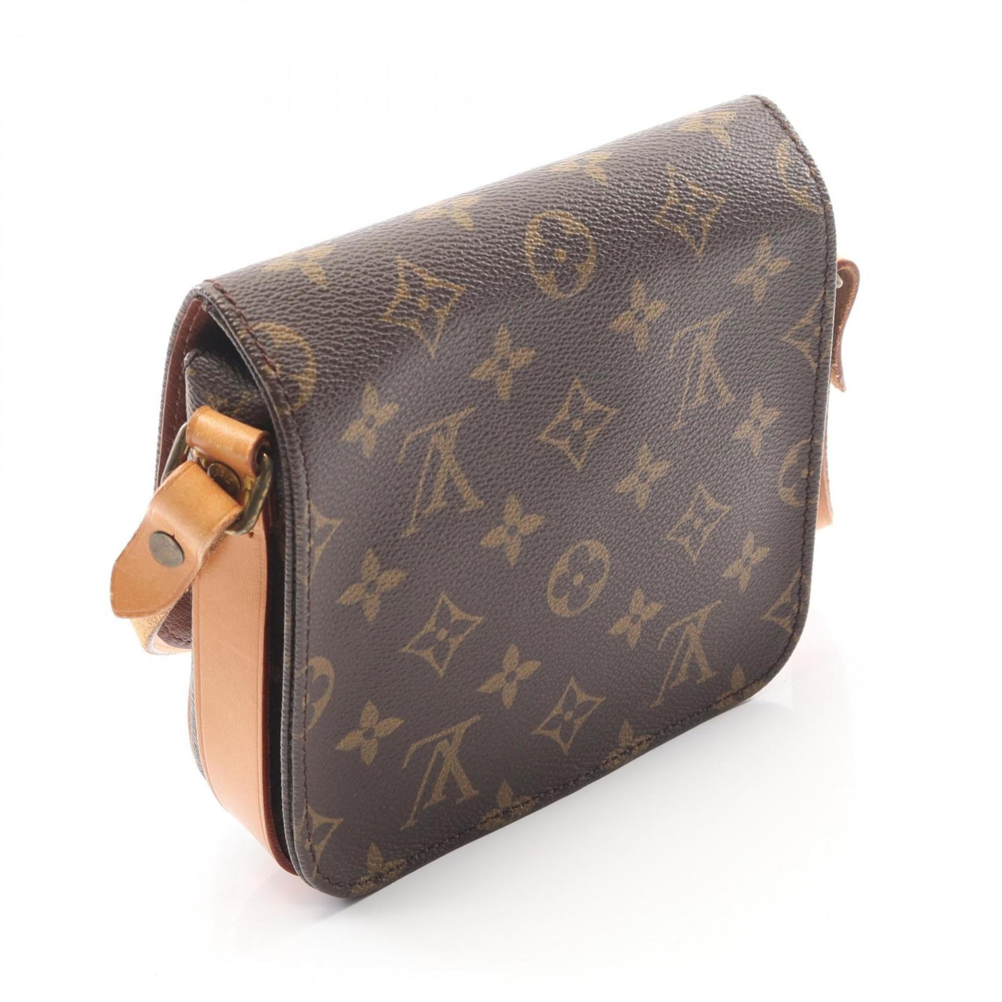 Louis Vuitton Brown Monogram Coated Canvas Leather Shoulder Bag