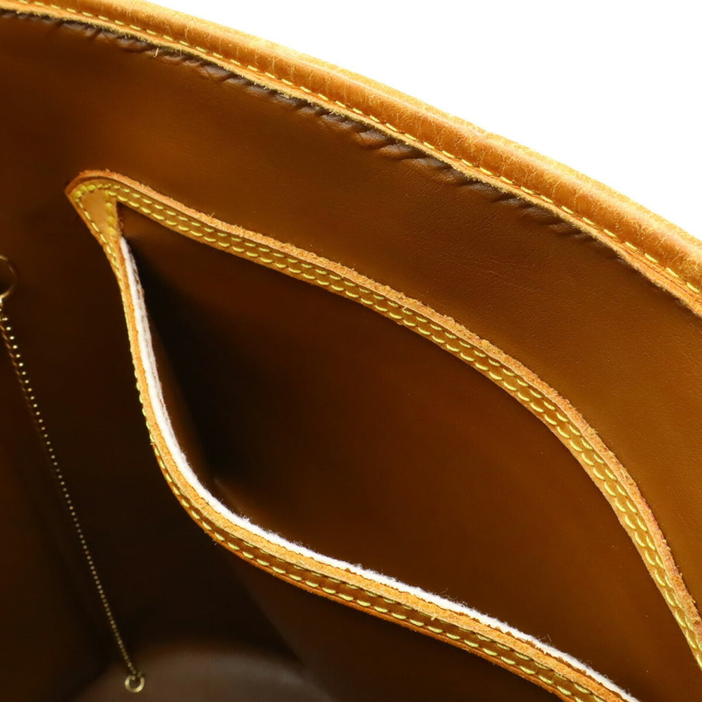 Louis Vuitton Brown Leather Shoulder Bag Tote Bag