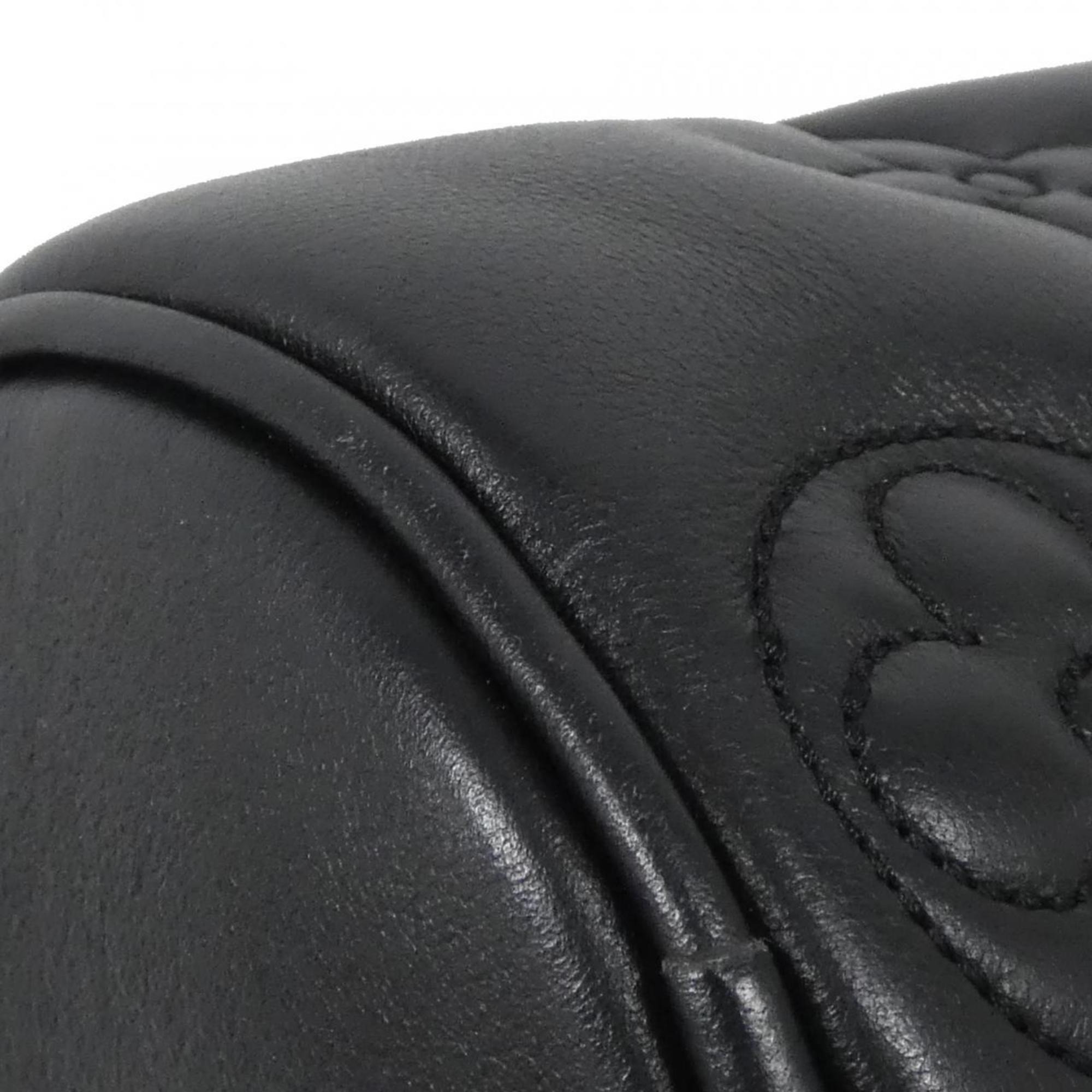 Louis Vuitton Black Leather Shoulder Bag
