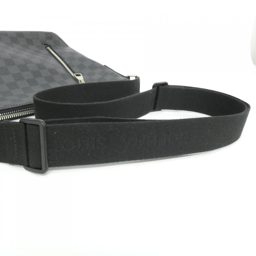 Louis Vuitton Dark Gray Graphite Coated Canvas Shoulder Bag